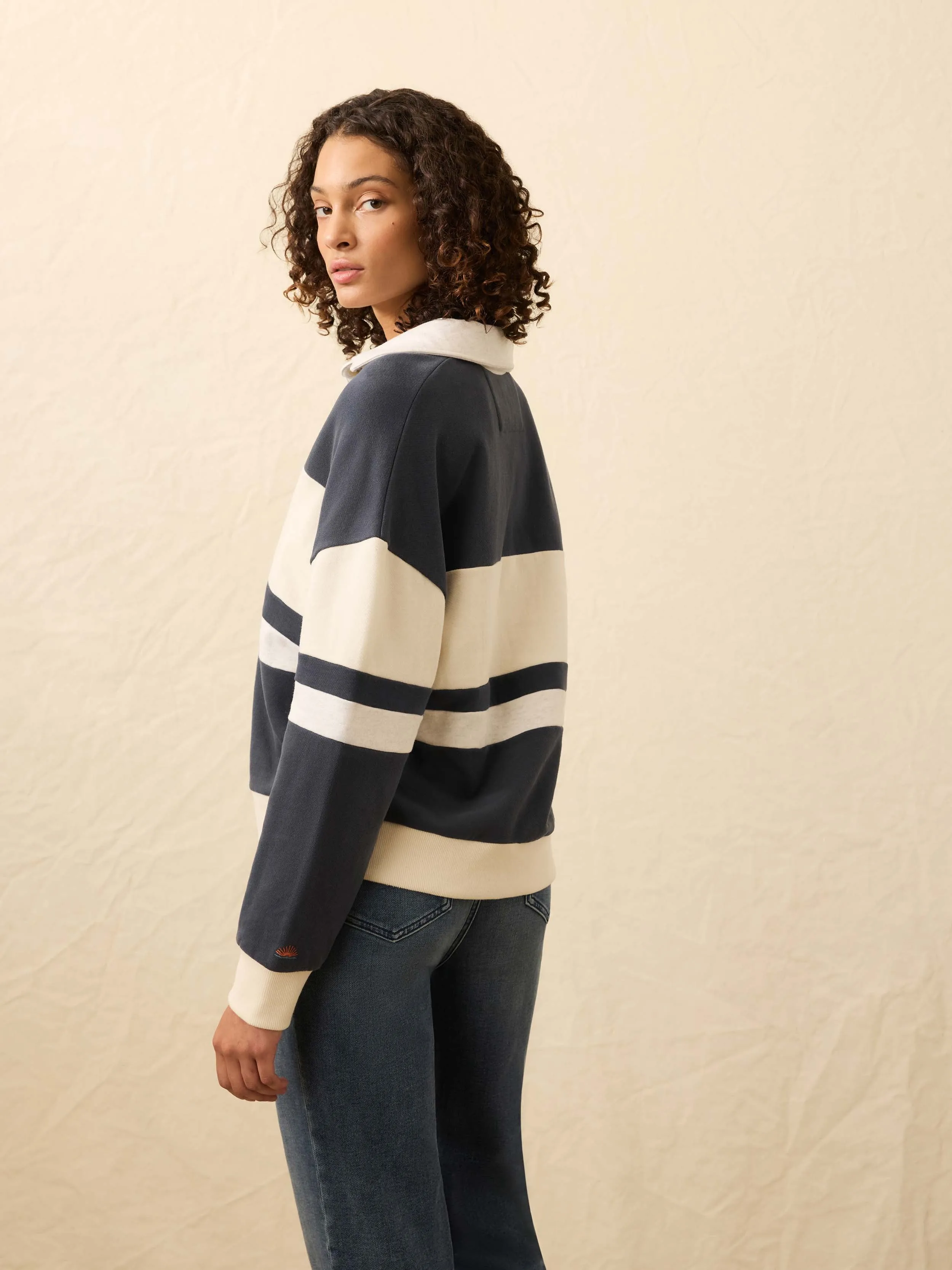 High Standard Fleece Rugby - Retro Moon sold by Faherty product image thumbnail 3