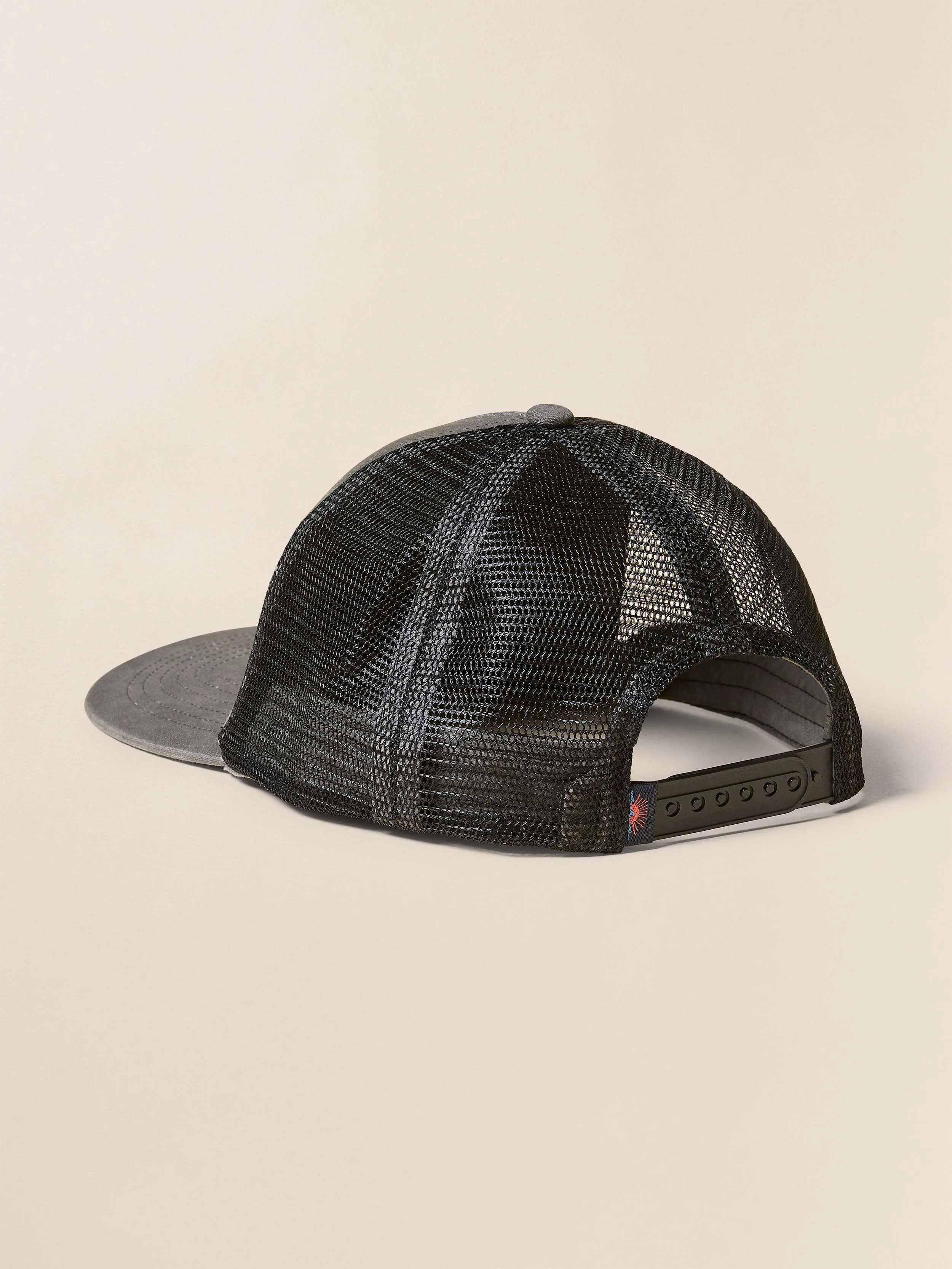 Lake Resort Trucker Hat - Mountain Black sold by Faherty product image thumbnail 3