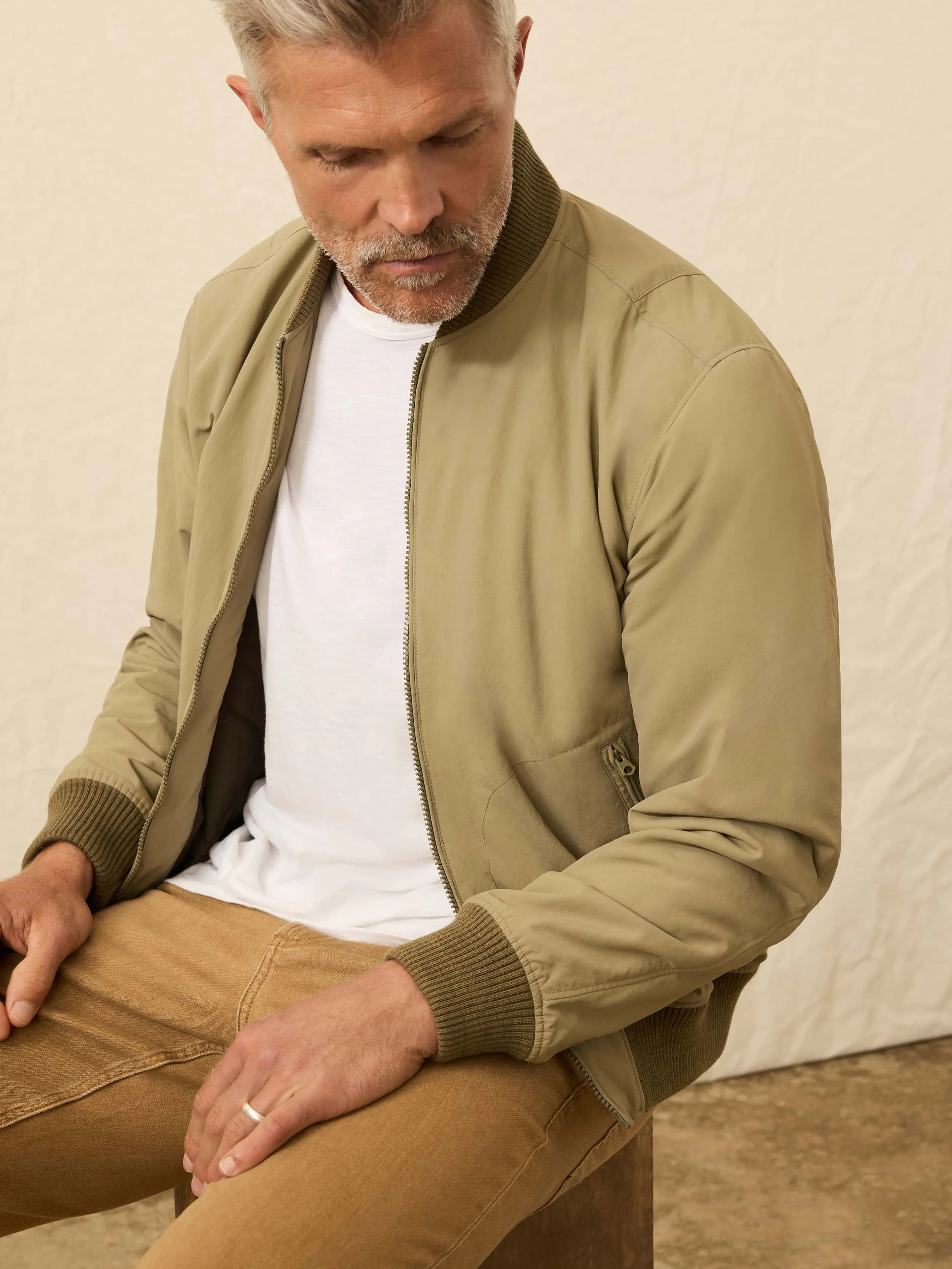 Military Bomber - Olive Valley sold by Faherty product image thumbnail 4