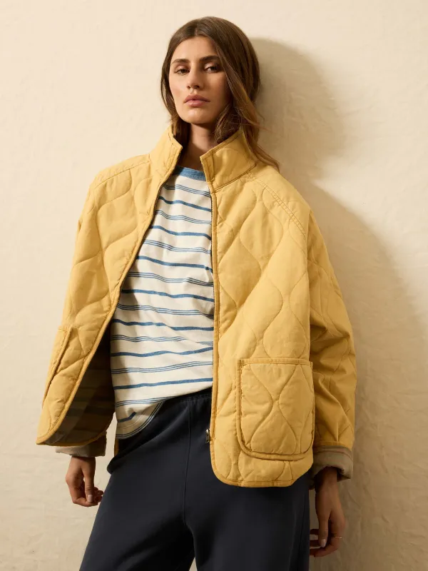 Sunwashed Quilted Jacket - Tuscan Sun sold by Faherty