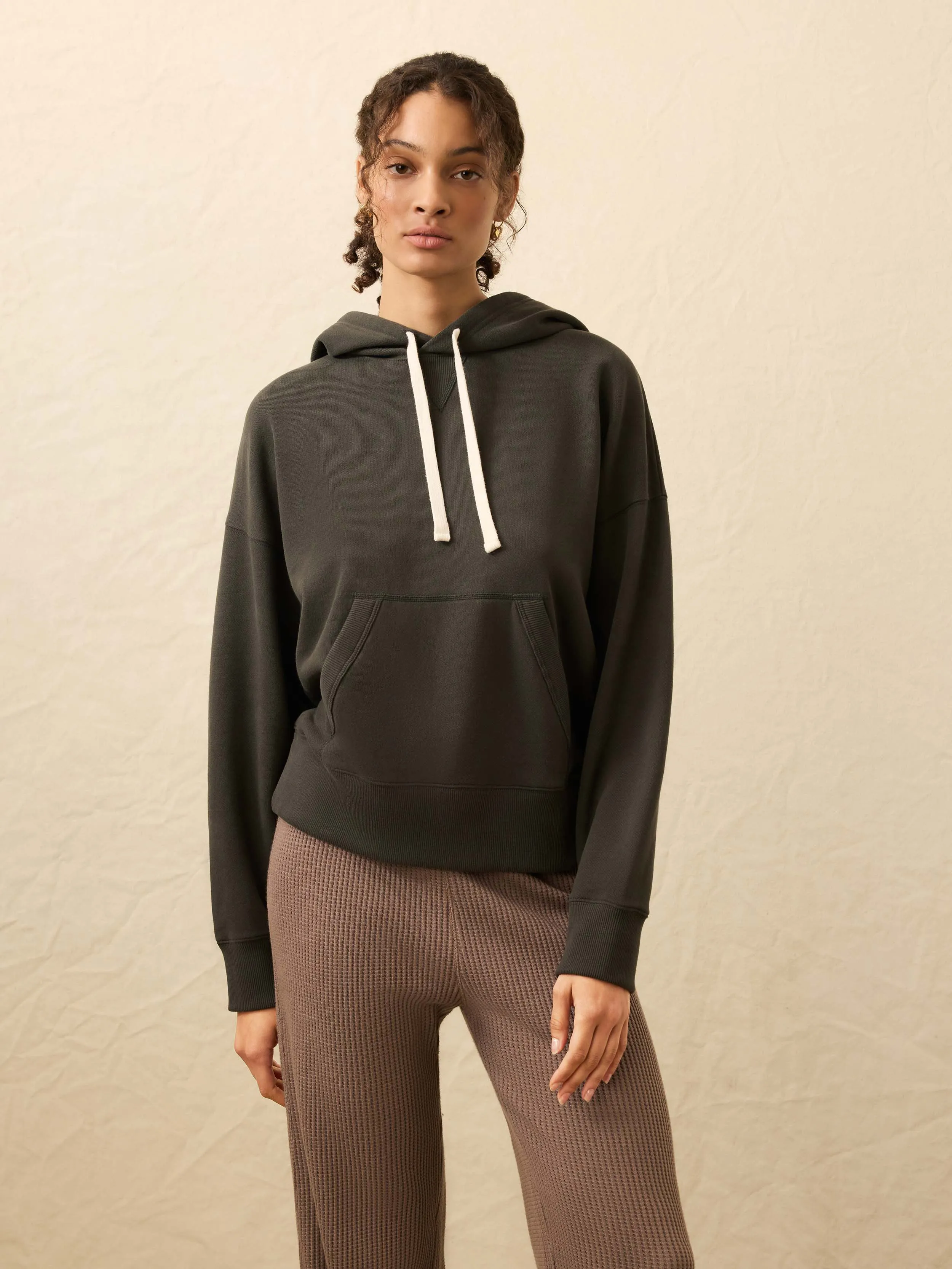 High Standard Fleece Hoodie - Mountain Black sold by Faherty product image thumbnail 2