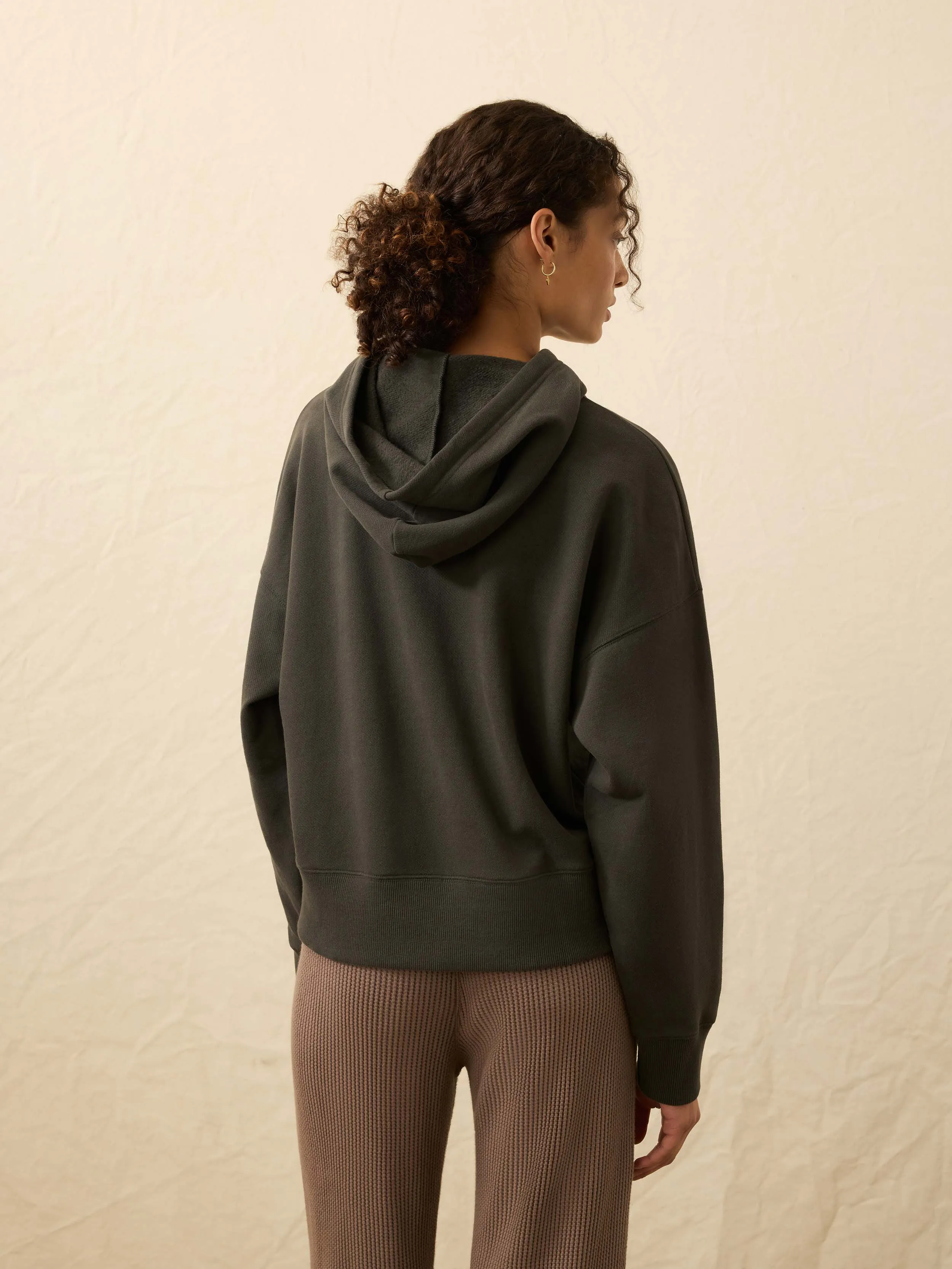 High Standard Fleece Hoodie - Mountain Black sold by Faherty product image thumbnail 4