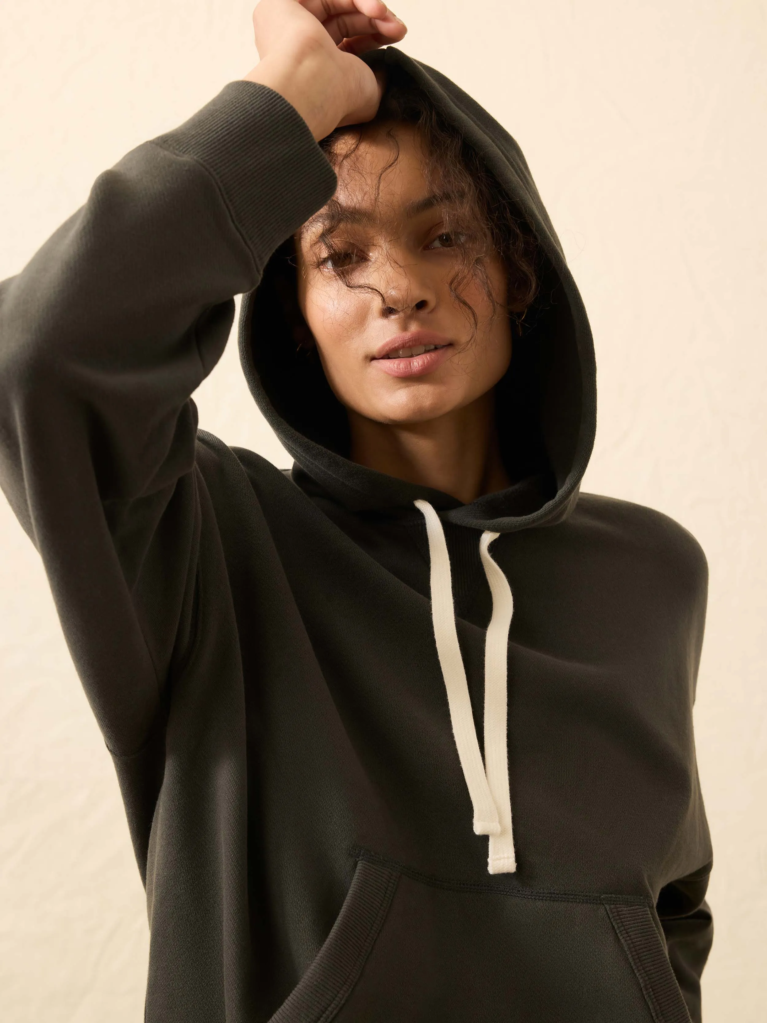 High Standard Fleece Hoodie - Mountain Black sold by Faherty