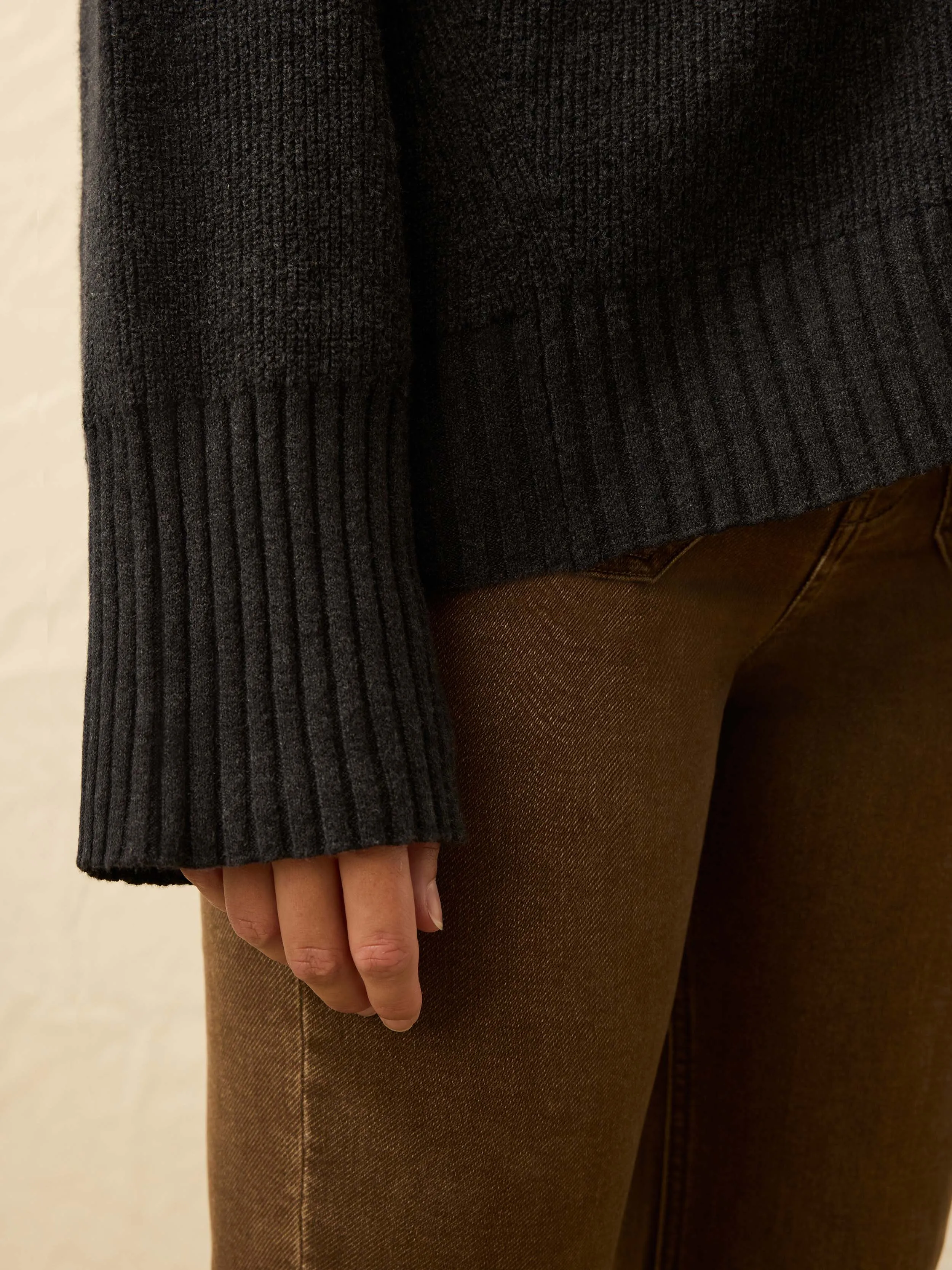 Jackson Cardigan - Charcoal Heather sold by Faherty product image thumbnail 2