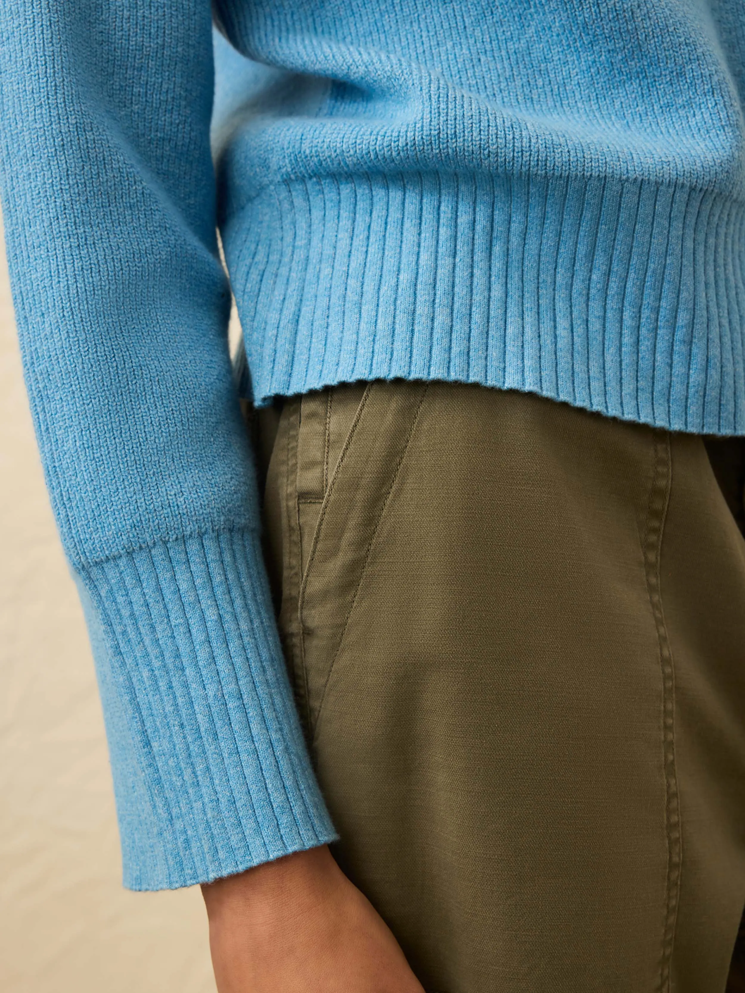 Jackson Crewneck Sweater - Iceland Blue sold by Faherty product image thumbnail 5