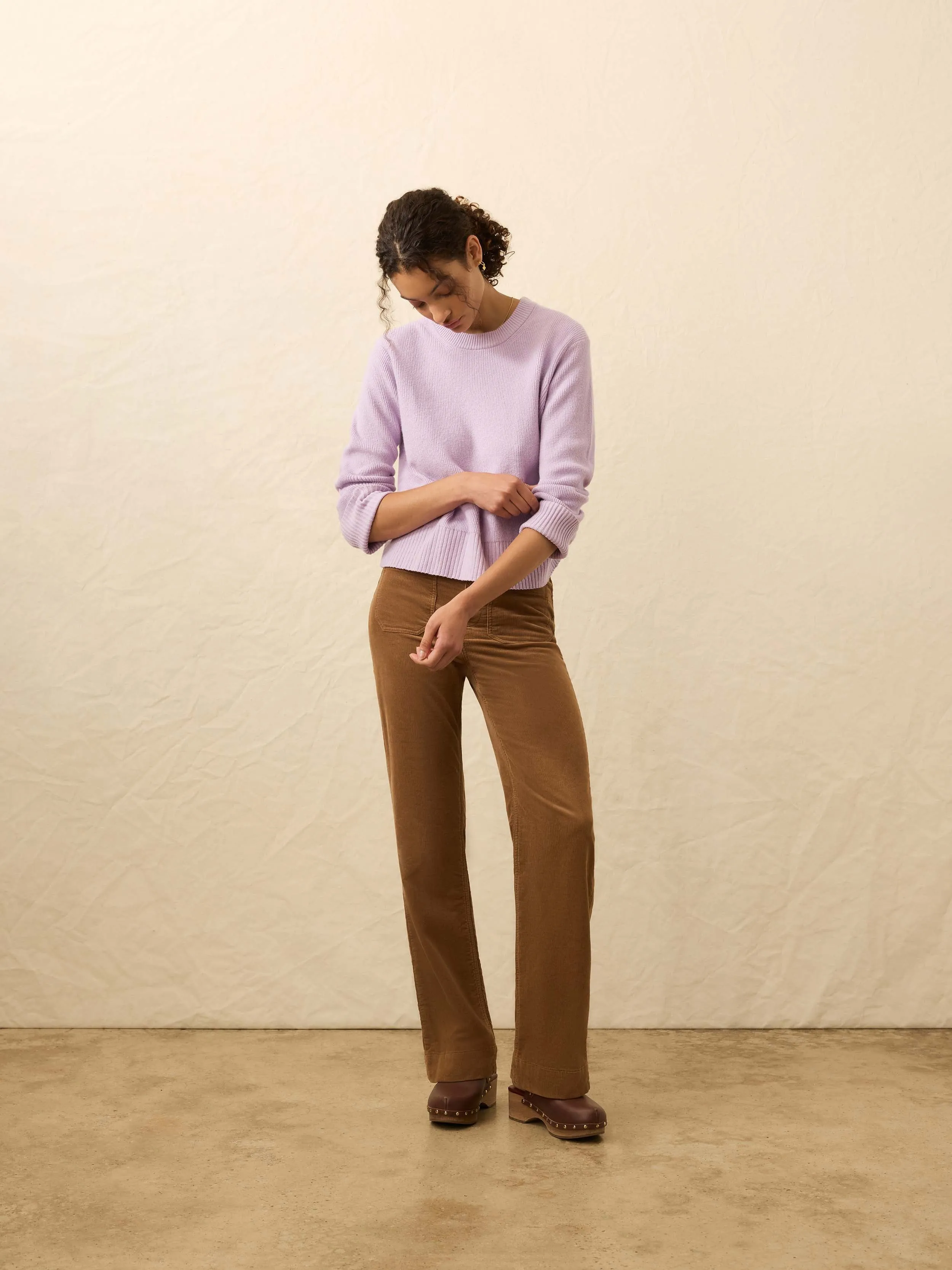 Jackson Crewneck Sweater - Ice Lilac Heather sold by Faherty product image thumbnail 5