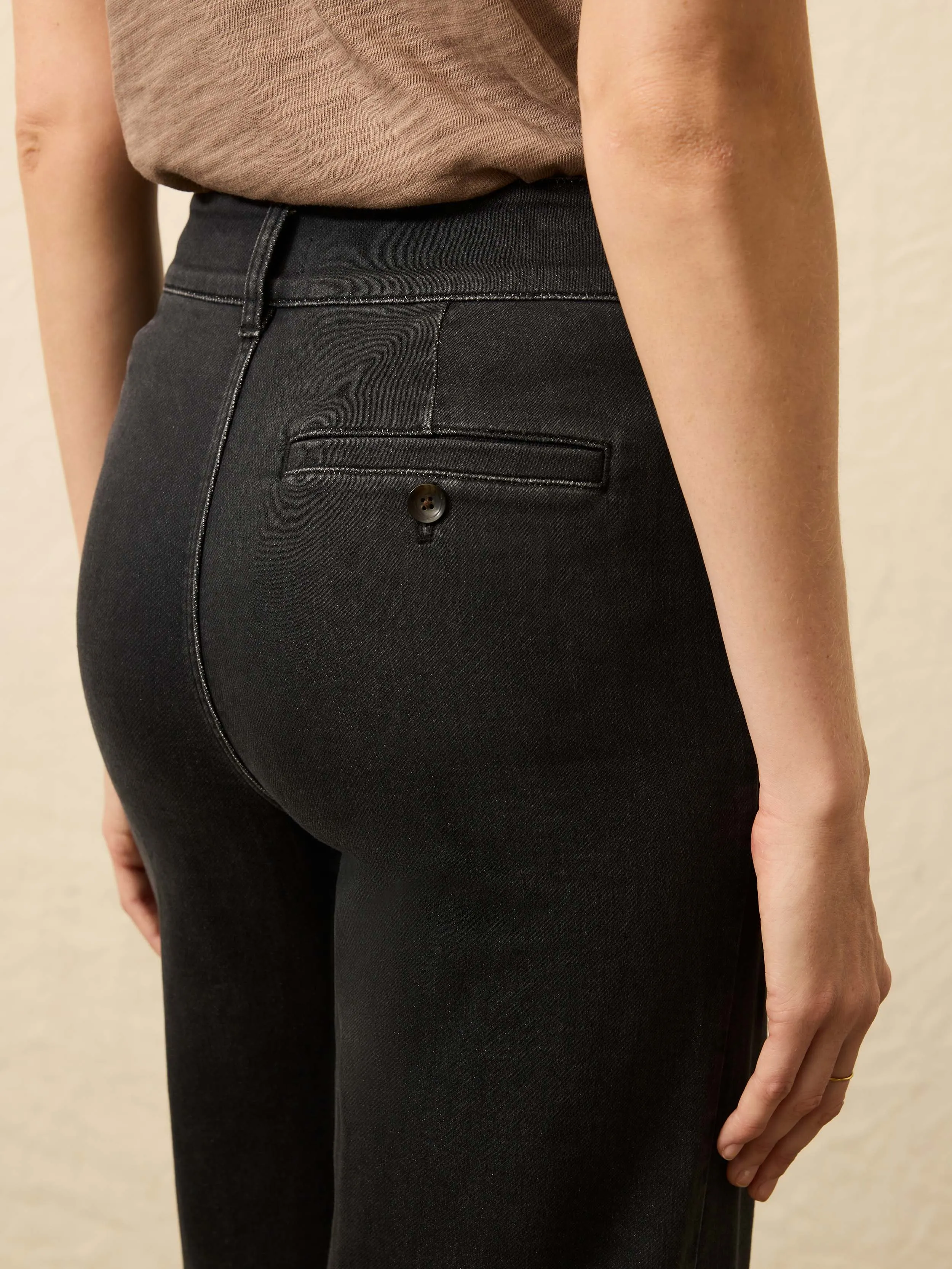 Stretch Terry Sailor Trouser - Onyx Black sold by Faherty product image thumbnail 5