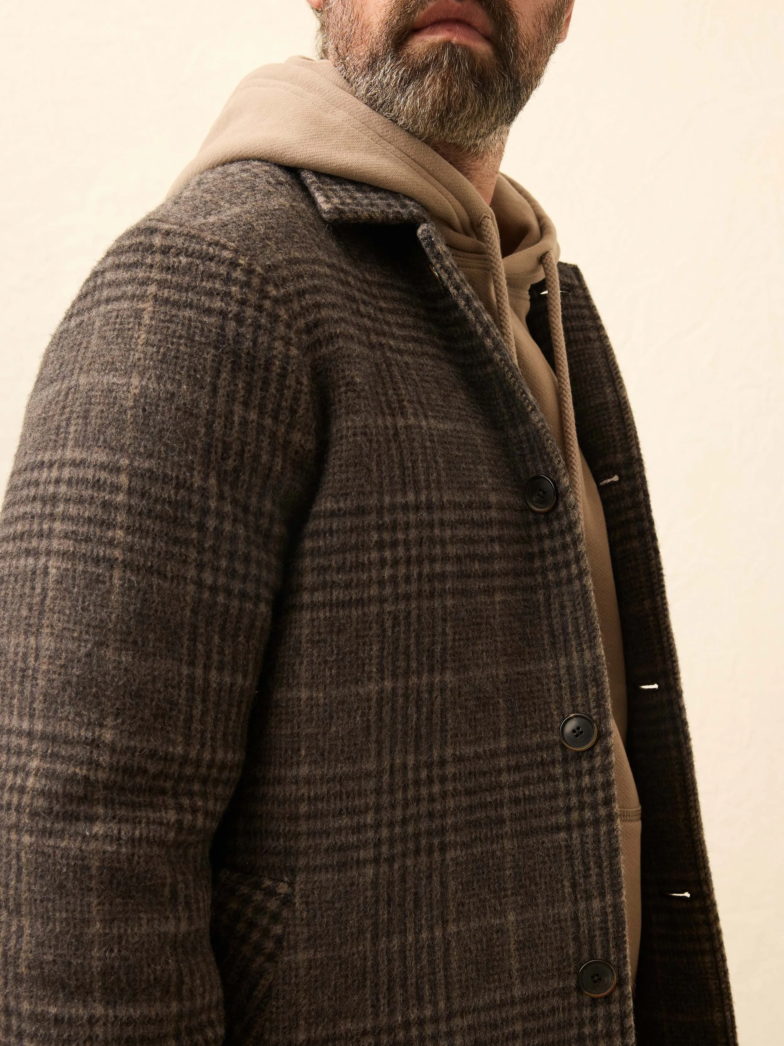 Lighthouse Jacket - Grey Waves Plaid sold by Faherty product image thumbnail 2