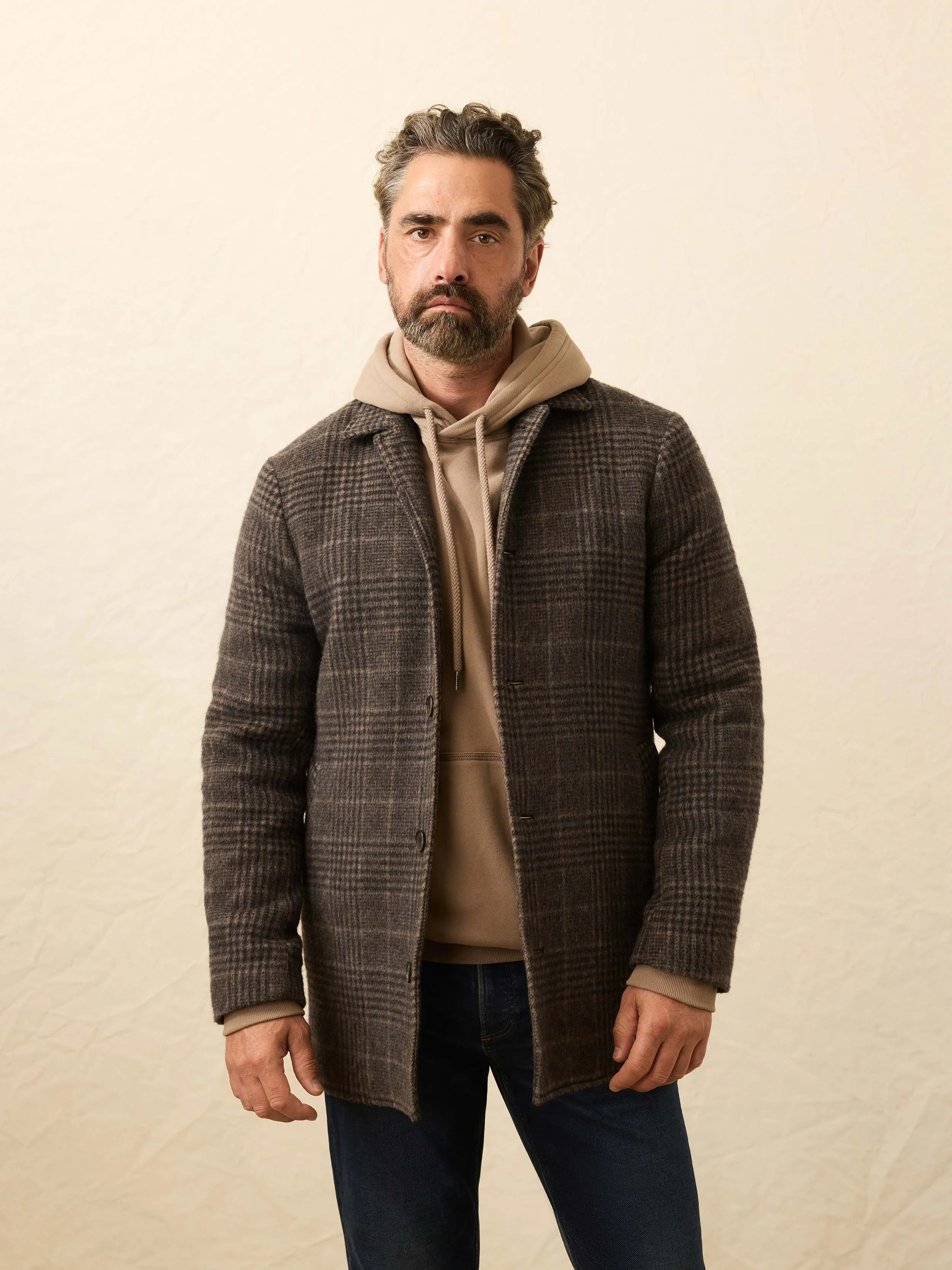 Lighthouse Jacket - Grey Waves Plaid sold by Faherty