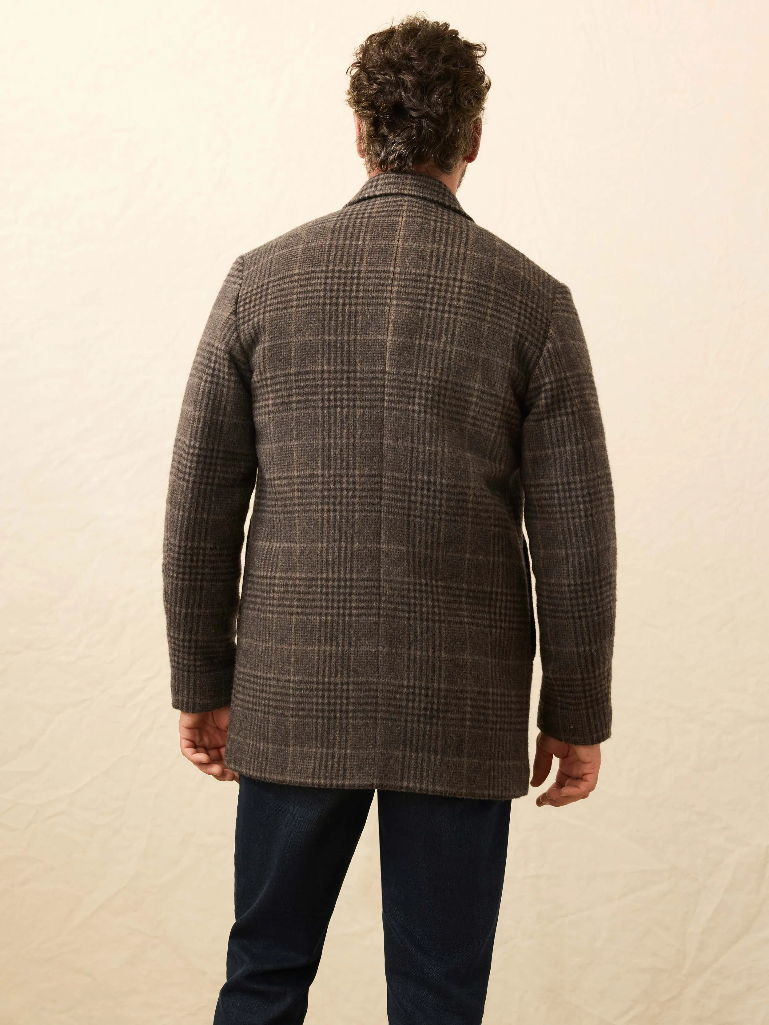 Lighthouse Jacket - Grey Waves Plaid sold by Faherty product image thumbnail 4