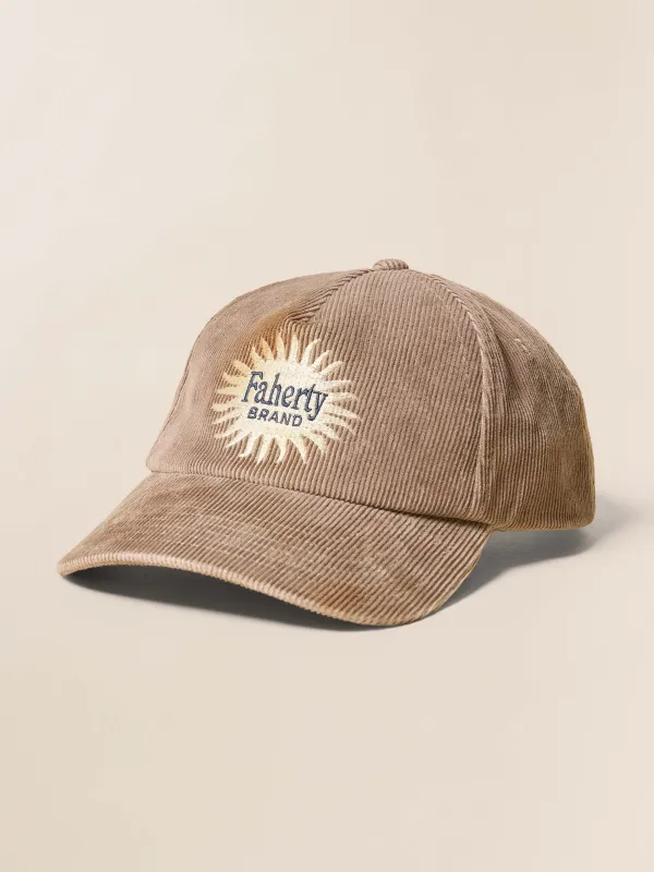 Vintage Cord Baseball Hat - Wood Smoke sold by Faherty