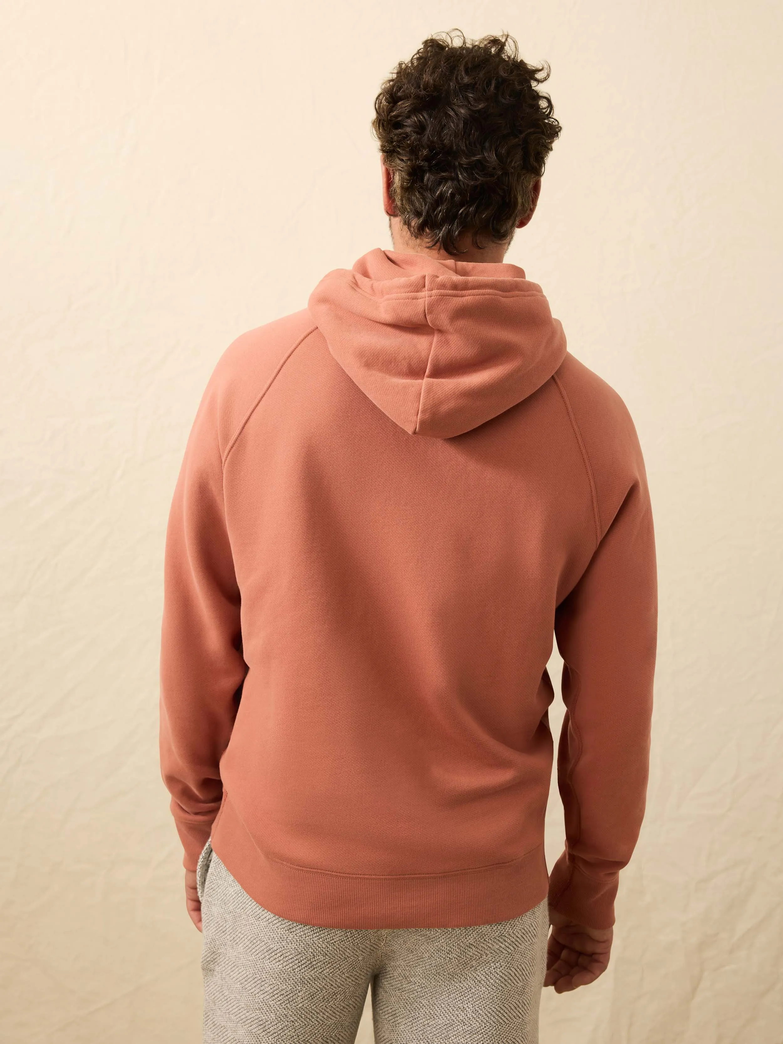High Standard Fleece Hoodie - Dusty Sienna sold by Faherty product image thumbnail 5