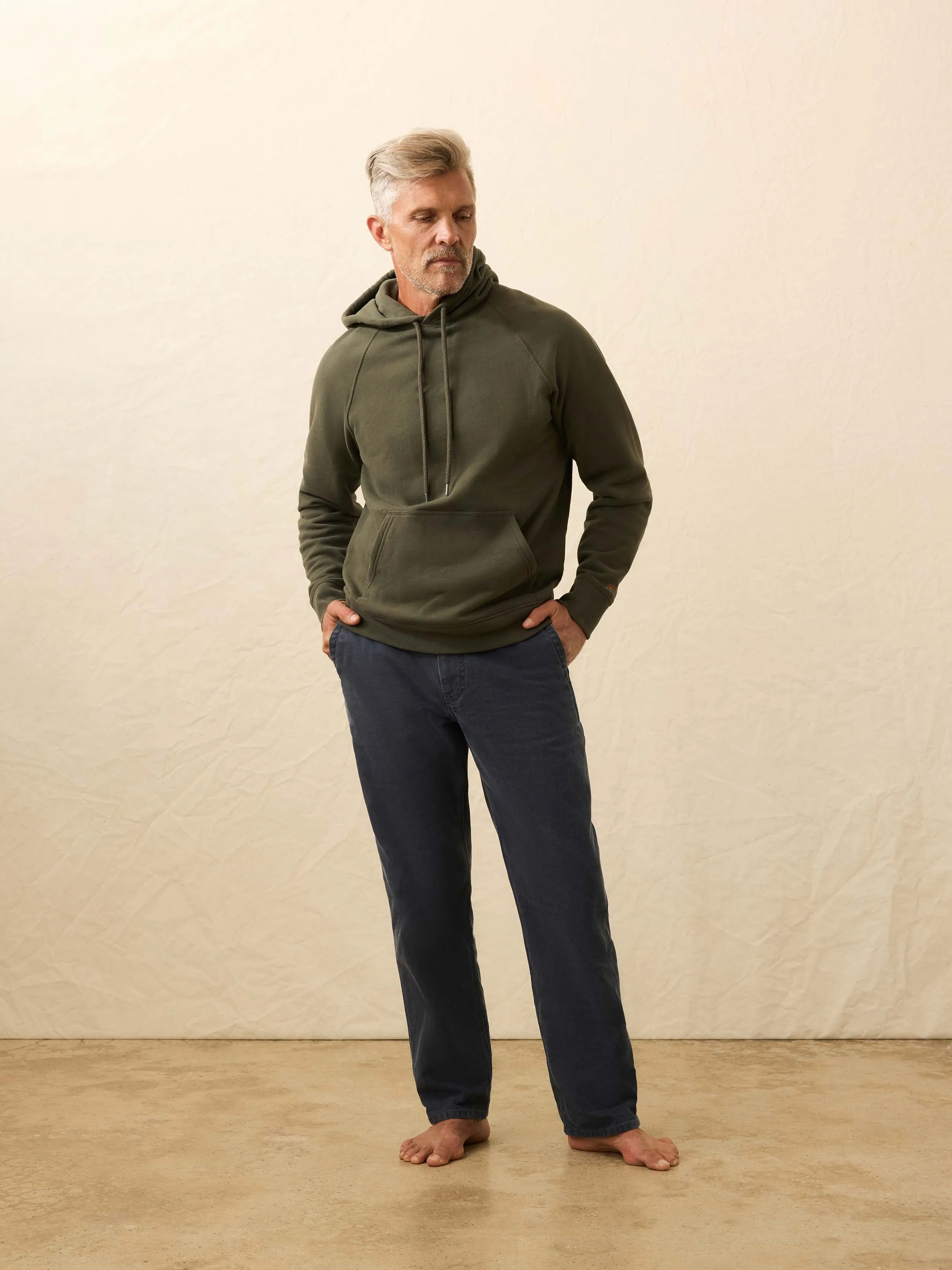 High Standard Fleece Hoodie - Fall Evergreen sold by Faherty product image thumbnail 3