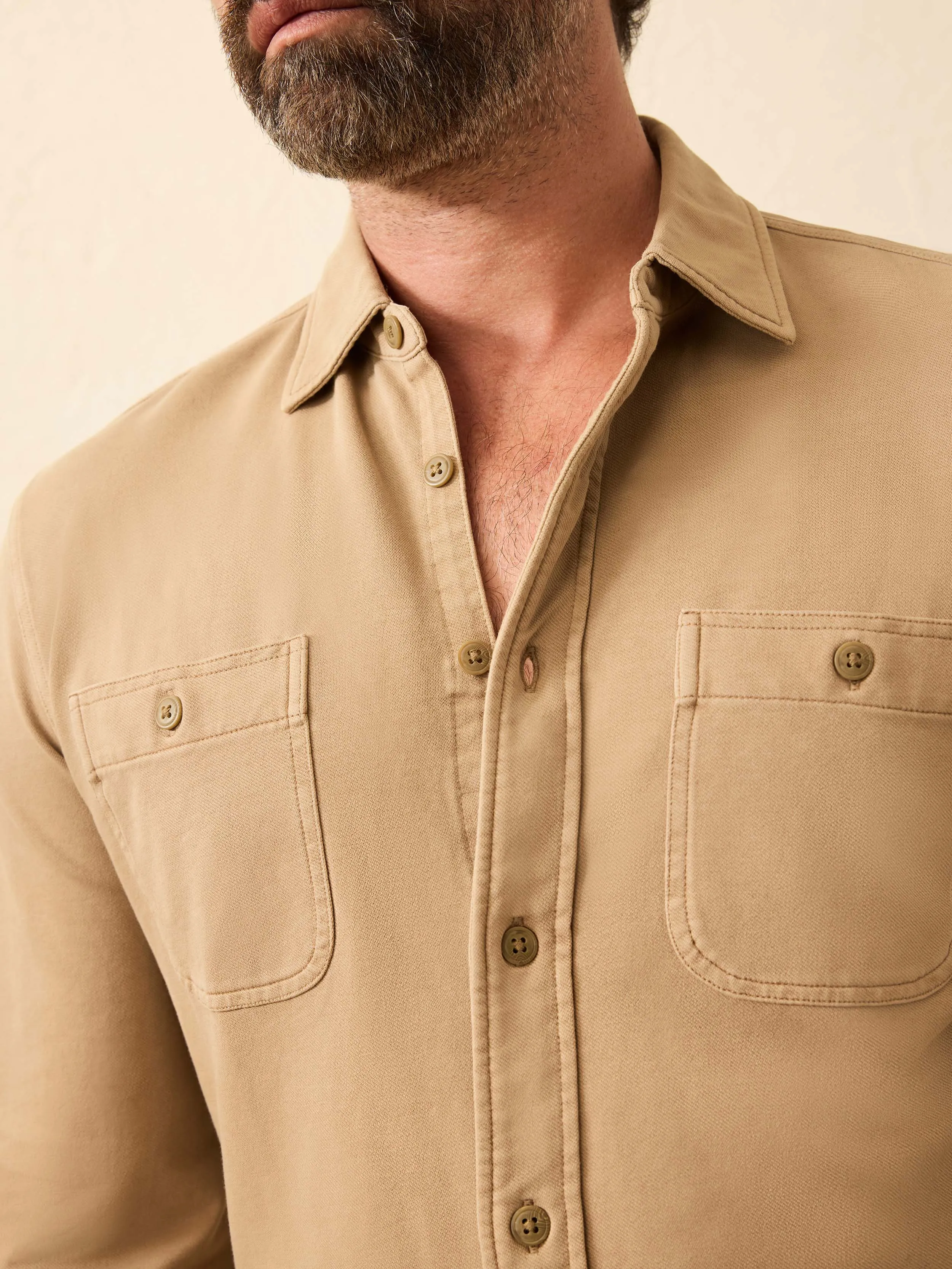 Field Knit Shirt - Walnut Branch sold by Faherty product image thumbnail 2