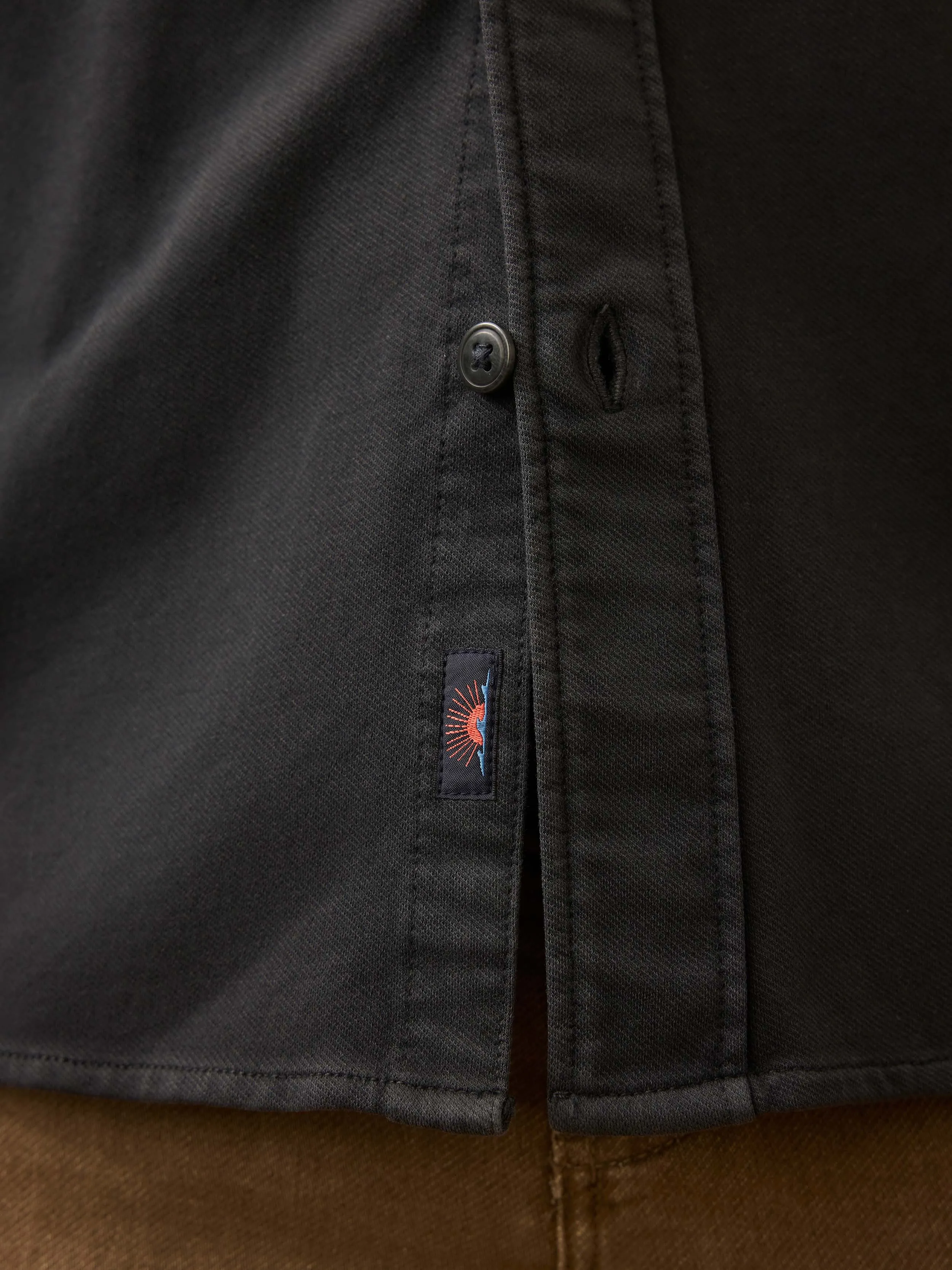 Field Knit Shirt - Washed Charcoal sold by Faherty product image thumbnail 2