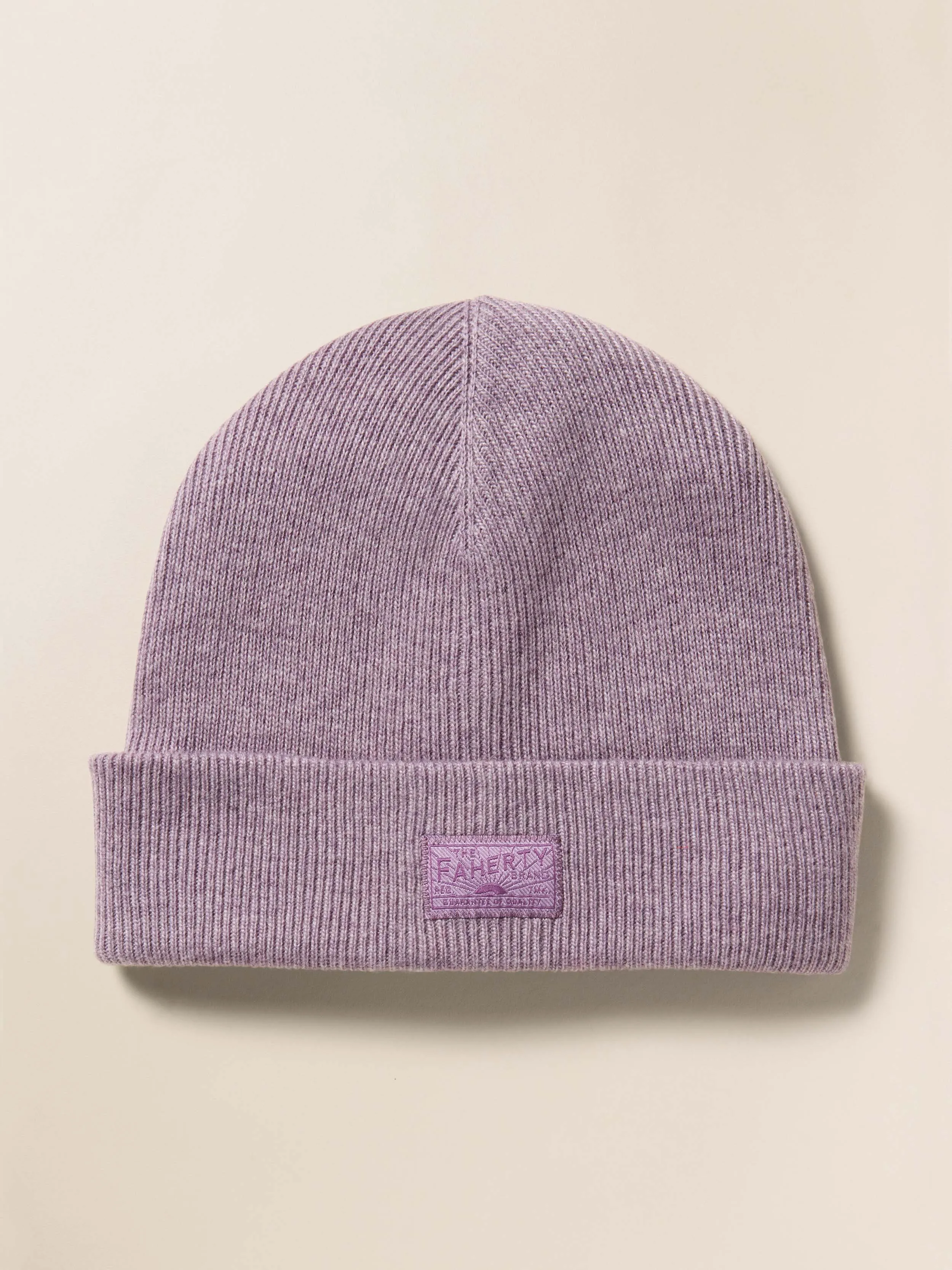 Faherty Essential Beanie - Vintage Violet sold by Faherty