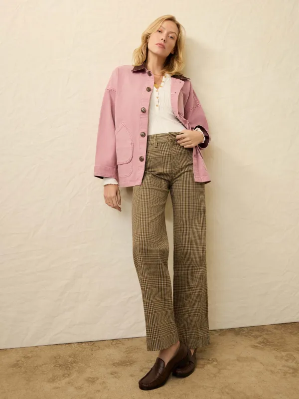 Twill Tide Slim Straight Pant - Wildwood Plaid sold by Faherty