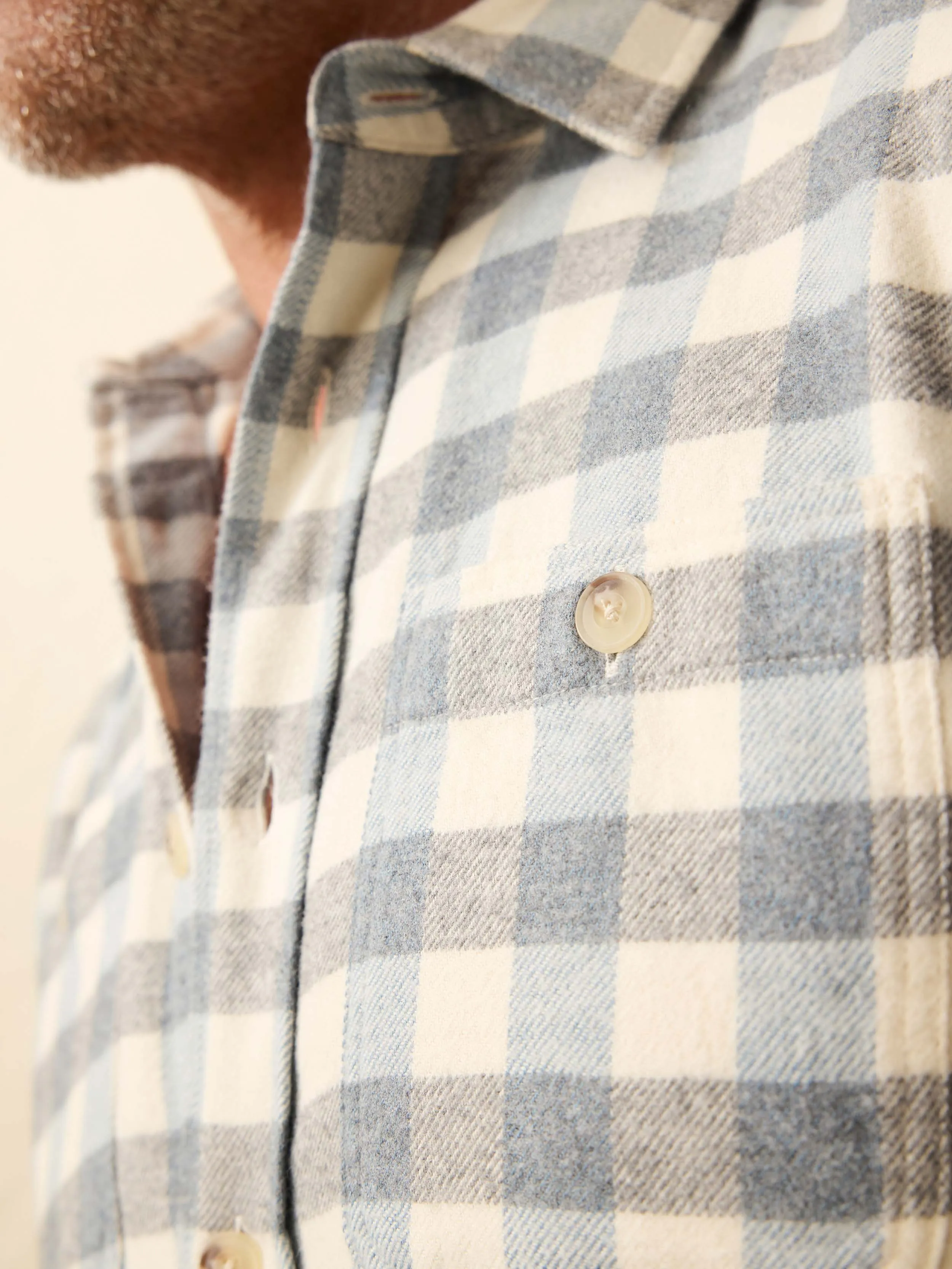 Heirloom Portuguese Flannel Shirt - Samarra Beach Buffalo sold by Faherty product image thumbnail 2