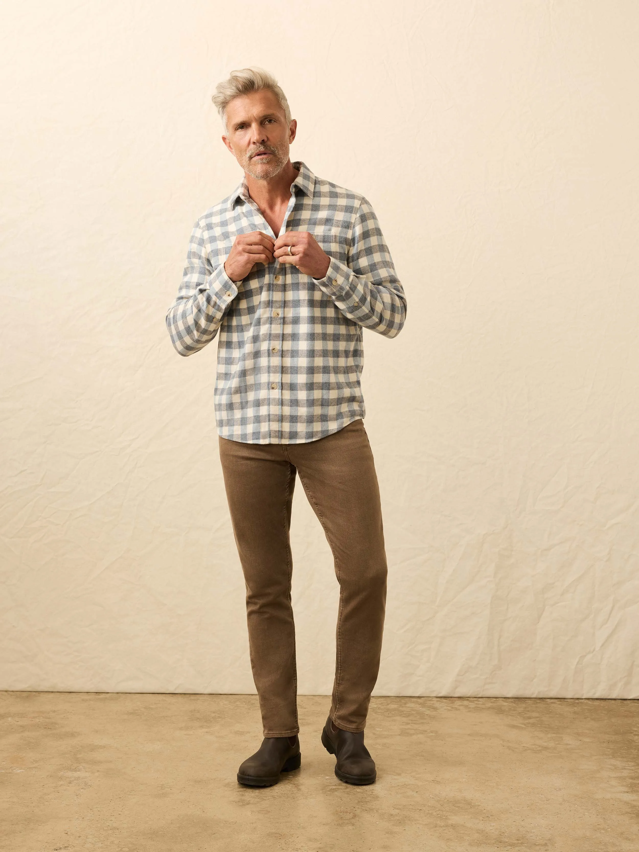 Heirloom Portuguese Flannel Shirt - Samarra Beach Buffalo sold by Faherty product image thumbnail 3