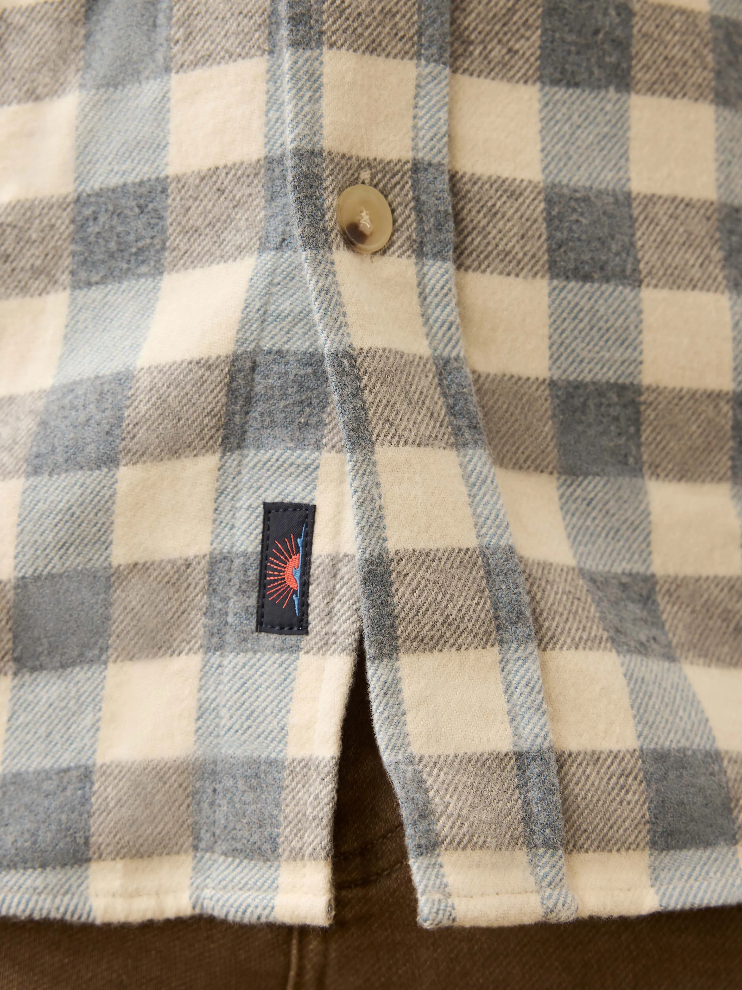 Heirloom Portuguese Flannel Shirt - Samarra Beach Buffalo sold by Faherty product image thumbnail 4