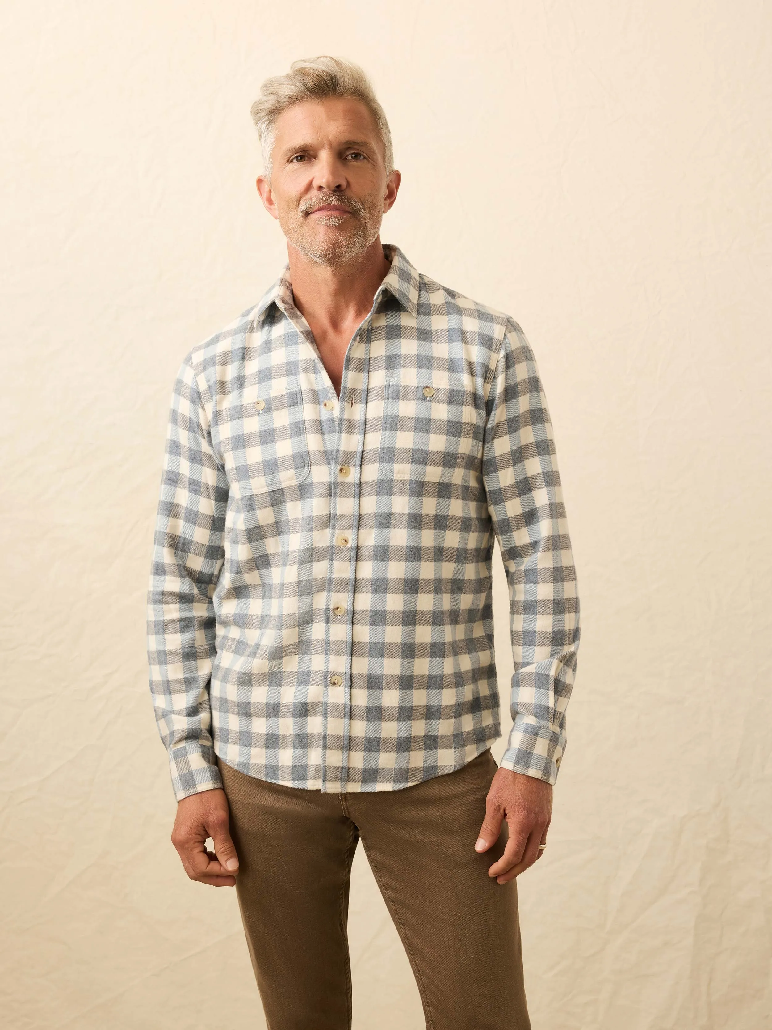 Heirloom Portuguese Flannel Shirt - Samarra Beach Buffalo sold by Faherty product image thumbnail 5