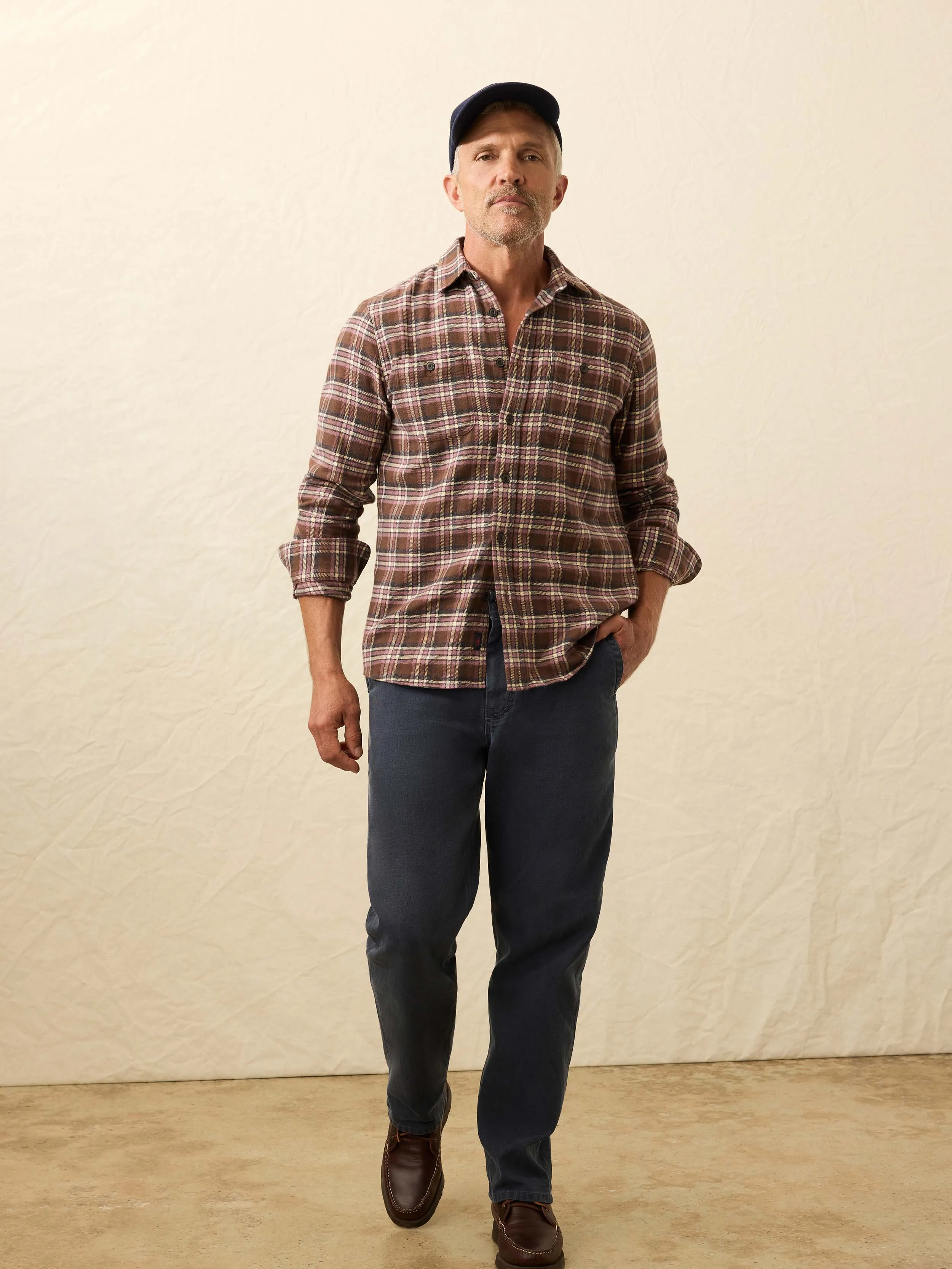 Heirloom Portuguese Flannel Shirt - Manta Rota Plaid sold by Faherty product image thumbnail 5
