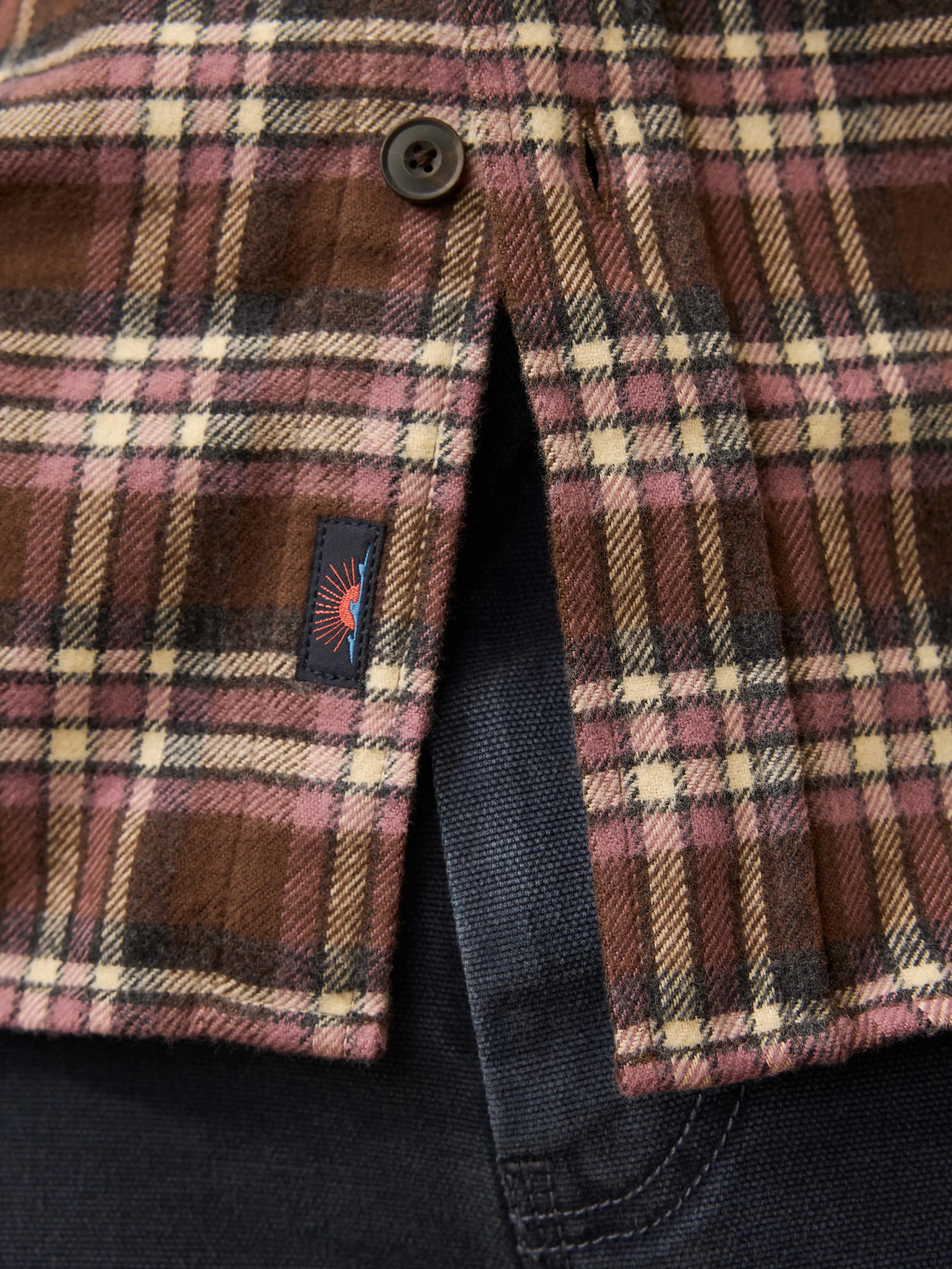 Heirloom Portuguese Flannel Shirt - Manta Rota Plaid sold by Faherty product image thumbnail 4