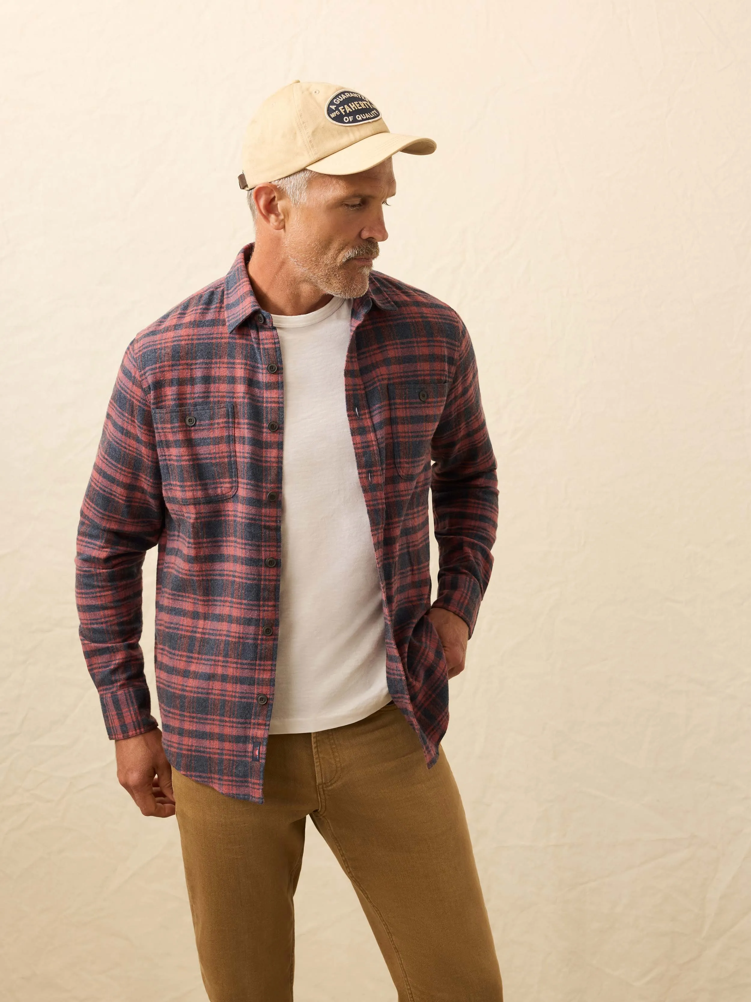 Heirloom Portuguese Flannel Shirt - Porto Covo Plaid sold by Faherty product image thumbnail 5