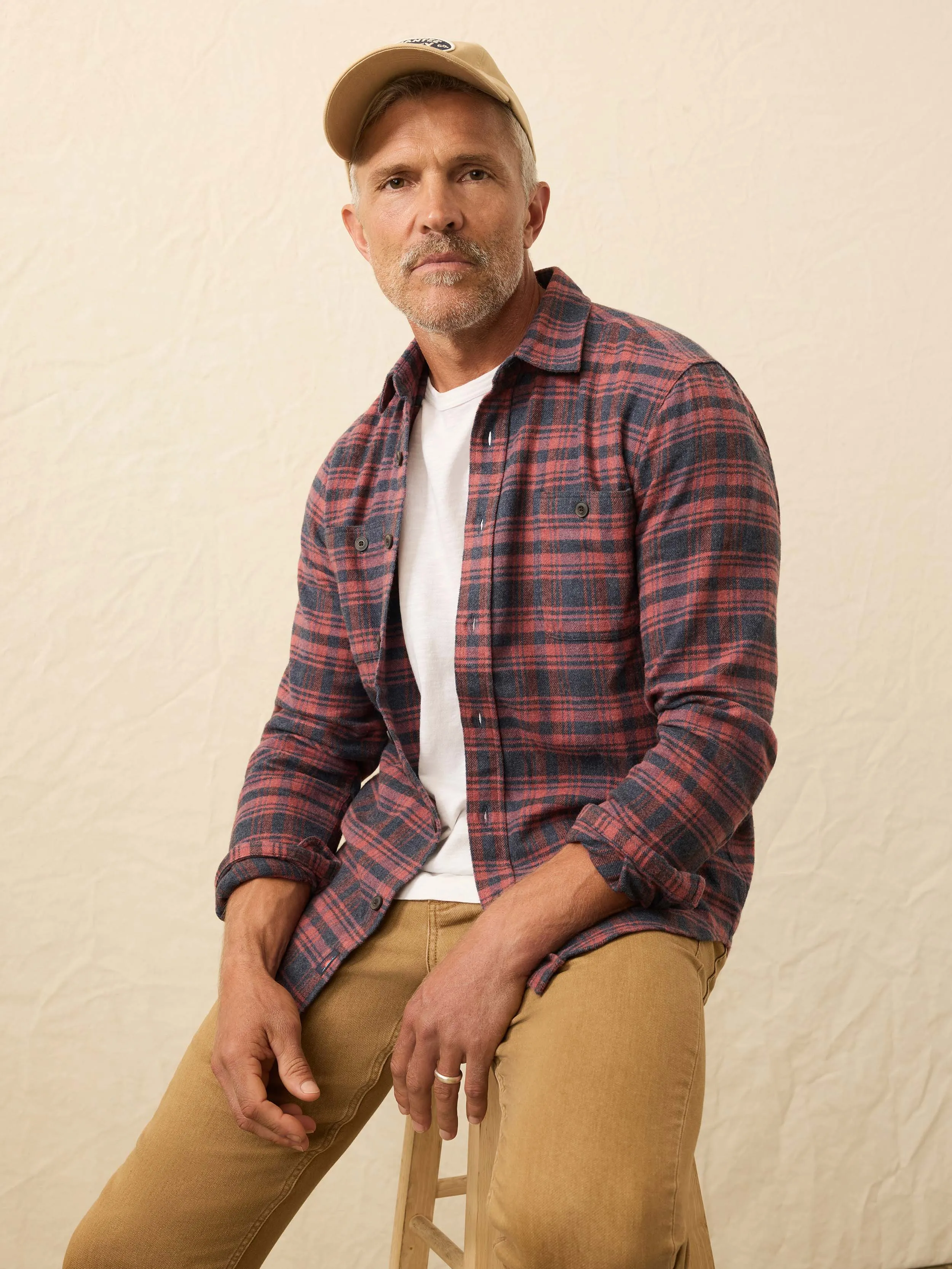 Heirloom Portuguese Flannel Shirt - Porto Covo Plaid sold by Faherty