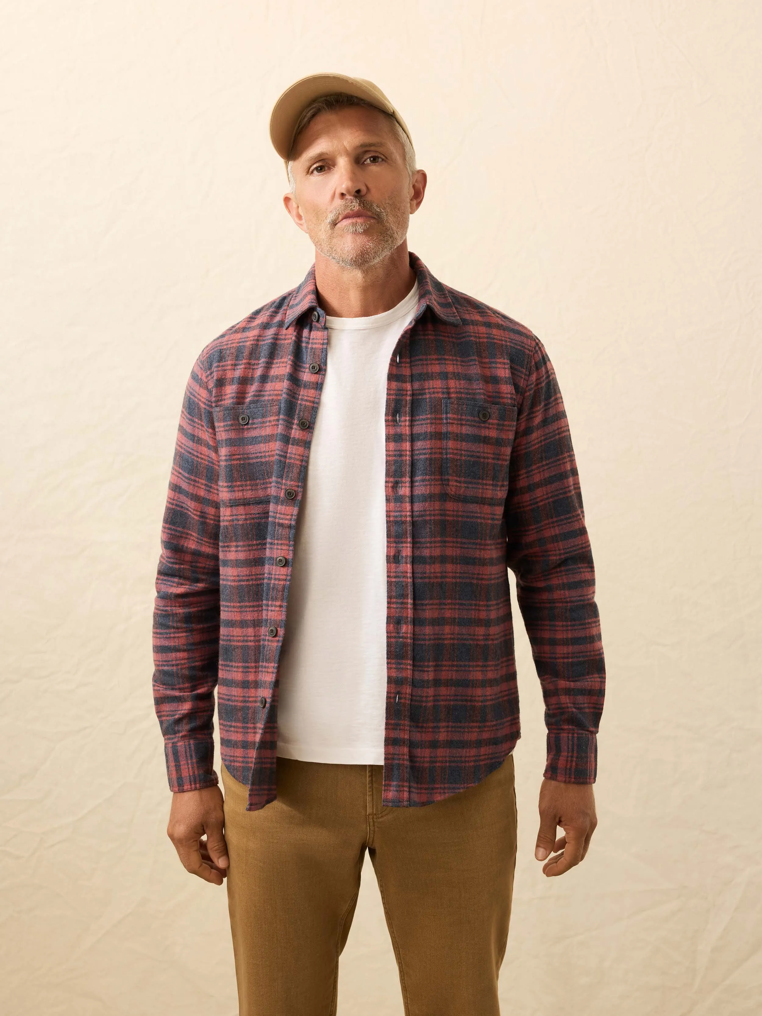 Heirloom Portuguese Flannel Shirt - Porto Covo Plaid sold by Faherty product image thumbnail 3