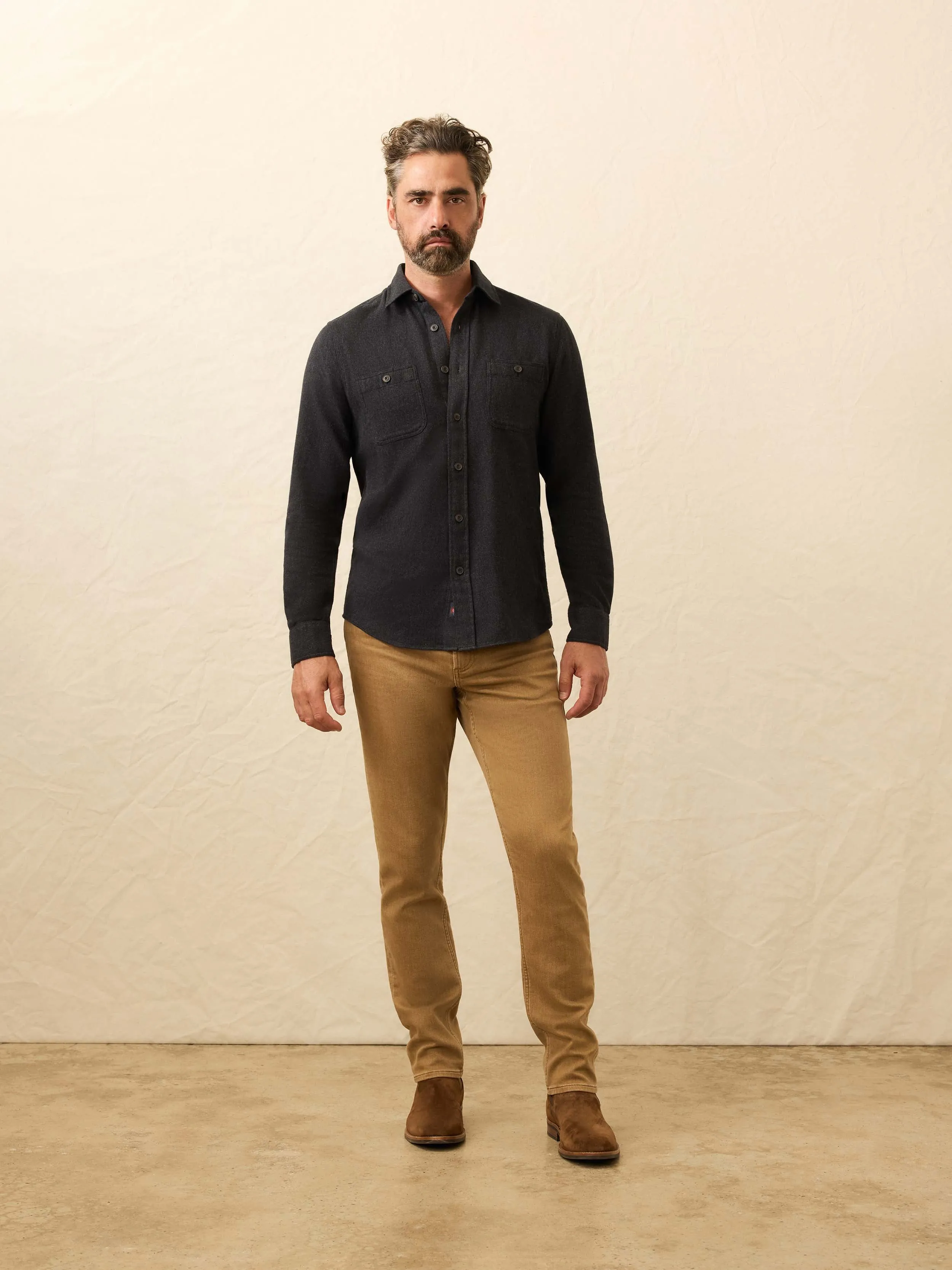 Heirloom Portuguese Flannel Shirt - Salema Storm sold by Faherty product image thumbnail 5