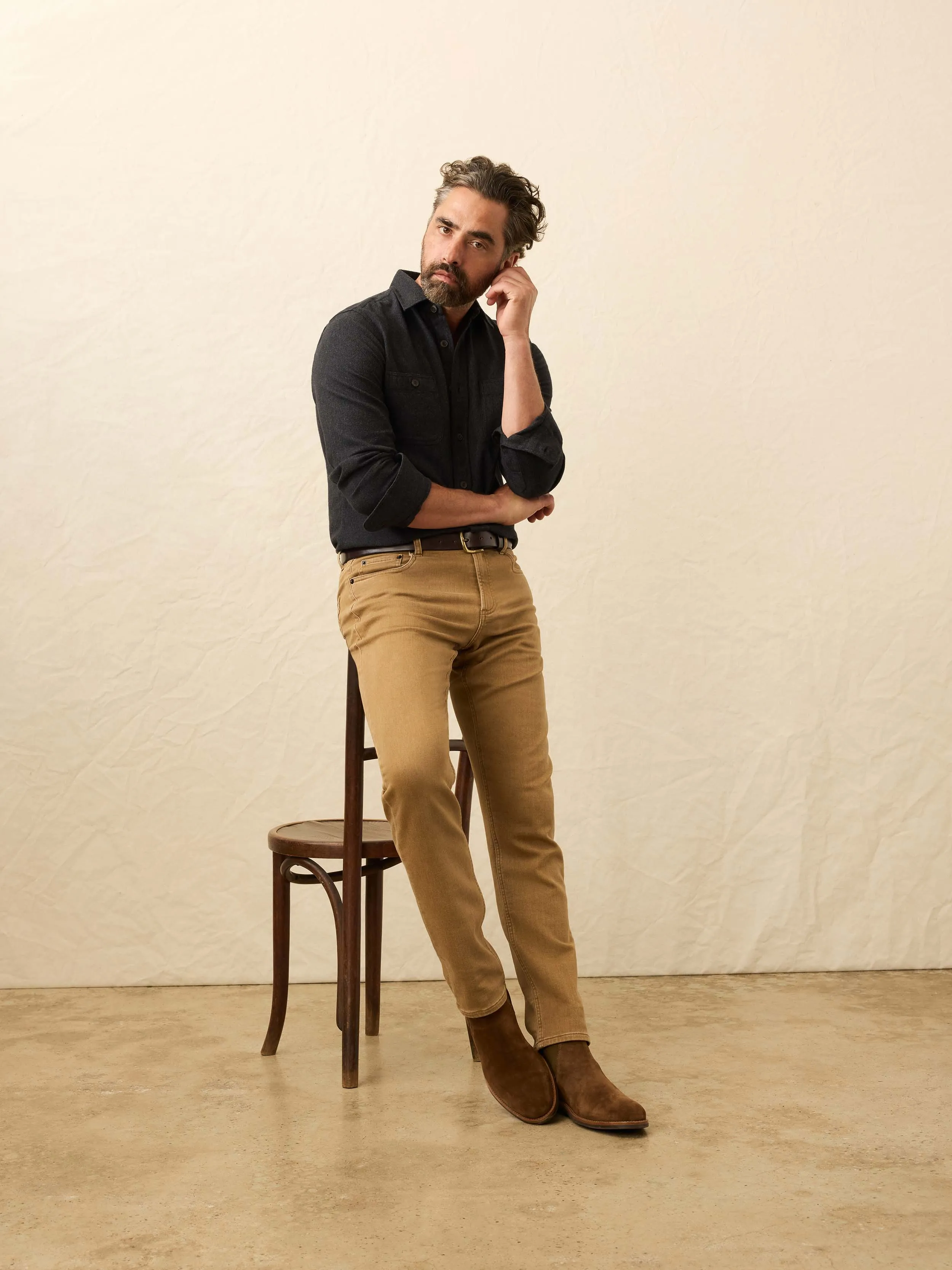 Heirloom Portuguese Flannel Shirt - Salema Storm sold by Faherty product image thumbnail 3