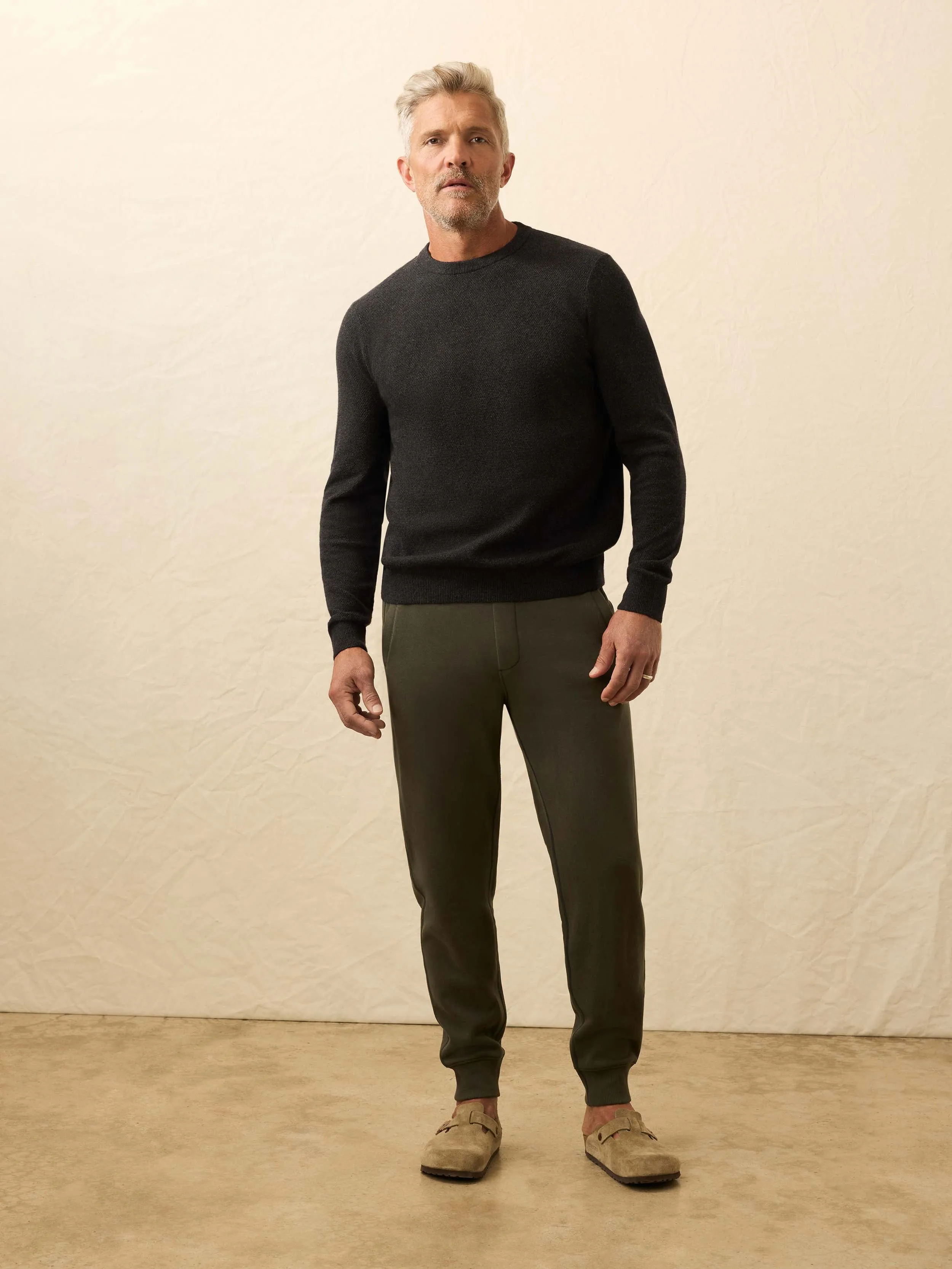 Jackson Crew Sweater - Wolf Black Heather sold by Faherty product image thumbnail 5