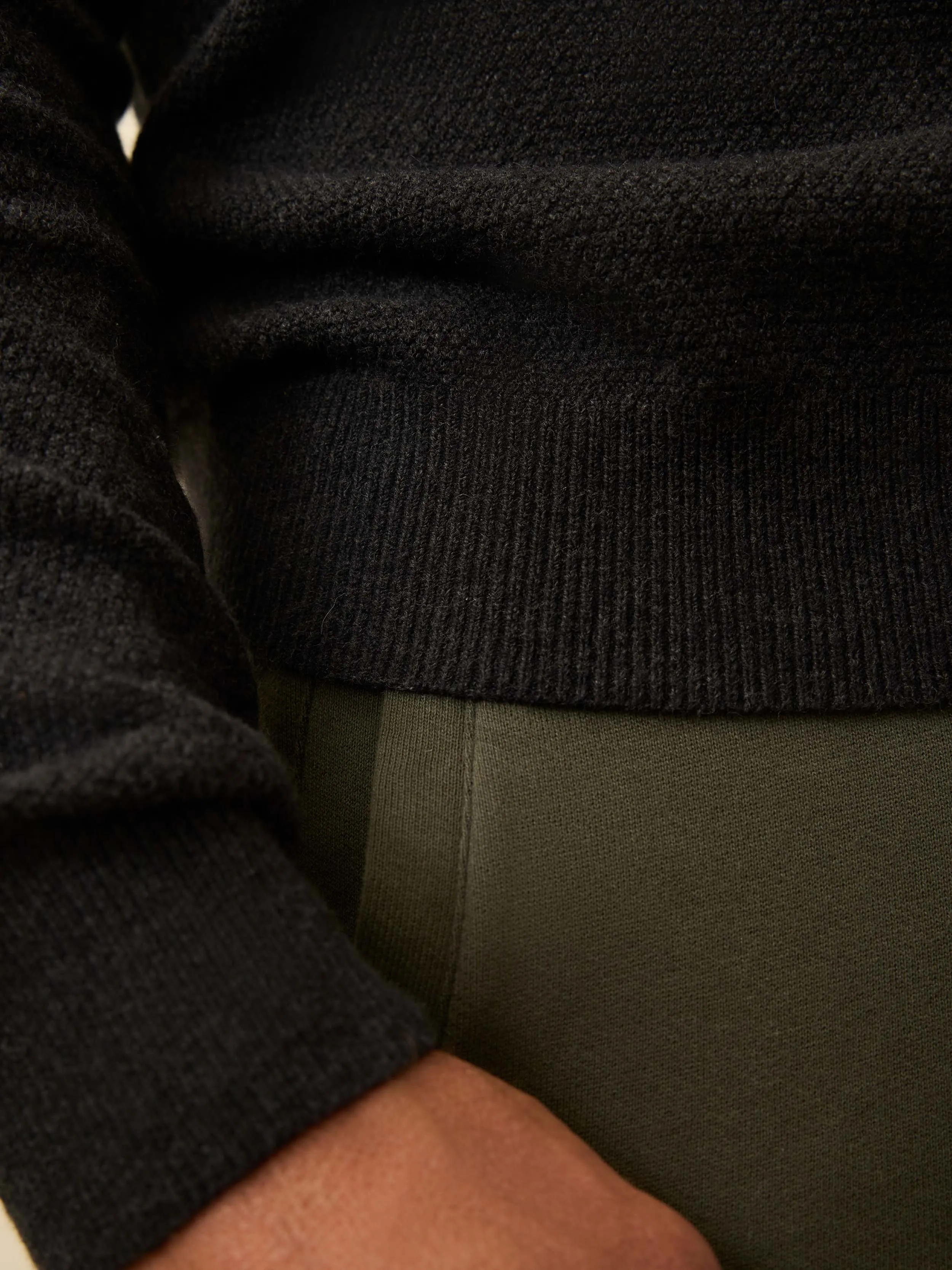 Jackson Crew Sweater - Wolf Black Heather sold by Faherty product image thumbnail 2