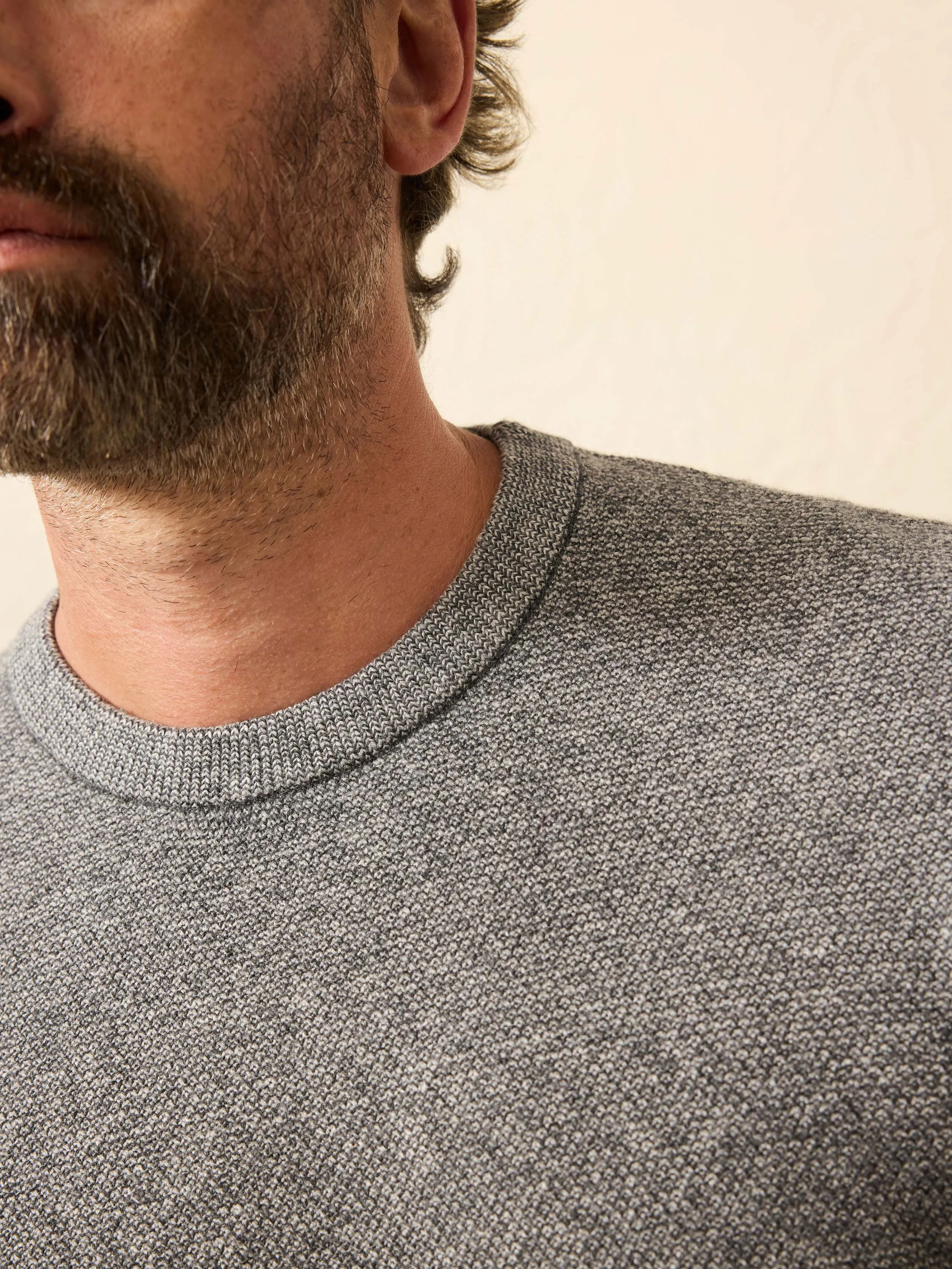 Jackson Crew Sweater - Dark Ash Feeder sold by Faherty product image thumbnail 5