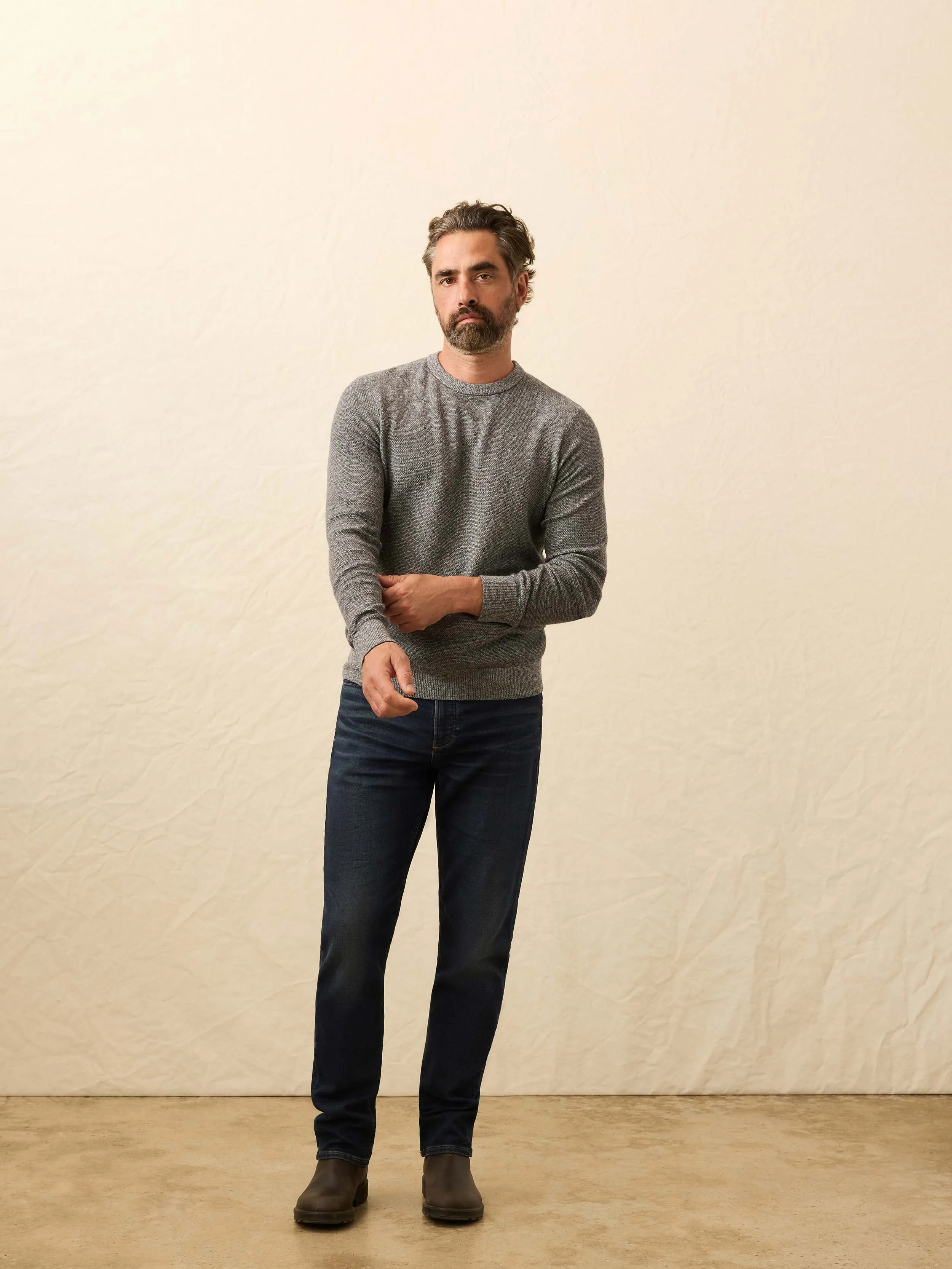 Jackson Crew Sweater - Dark Ash Feeder sold by Faherty product image thumbnail 4