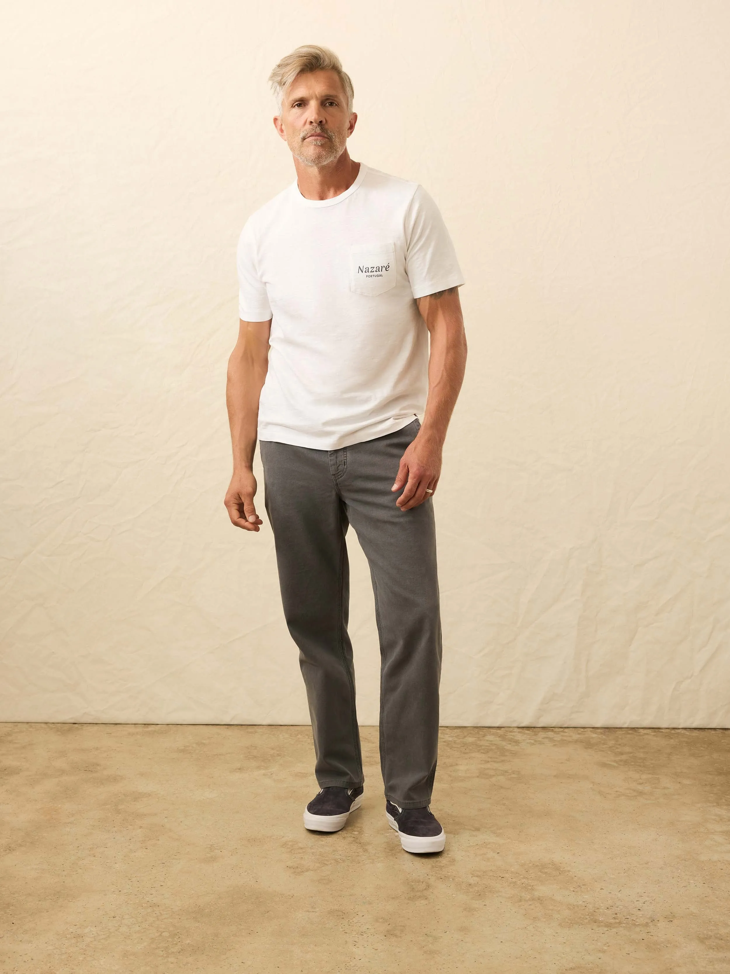 Nazare Sunwashed Pocket Tee - White sold by Faherty product image thumbnail 5