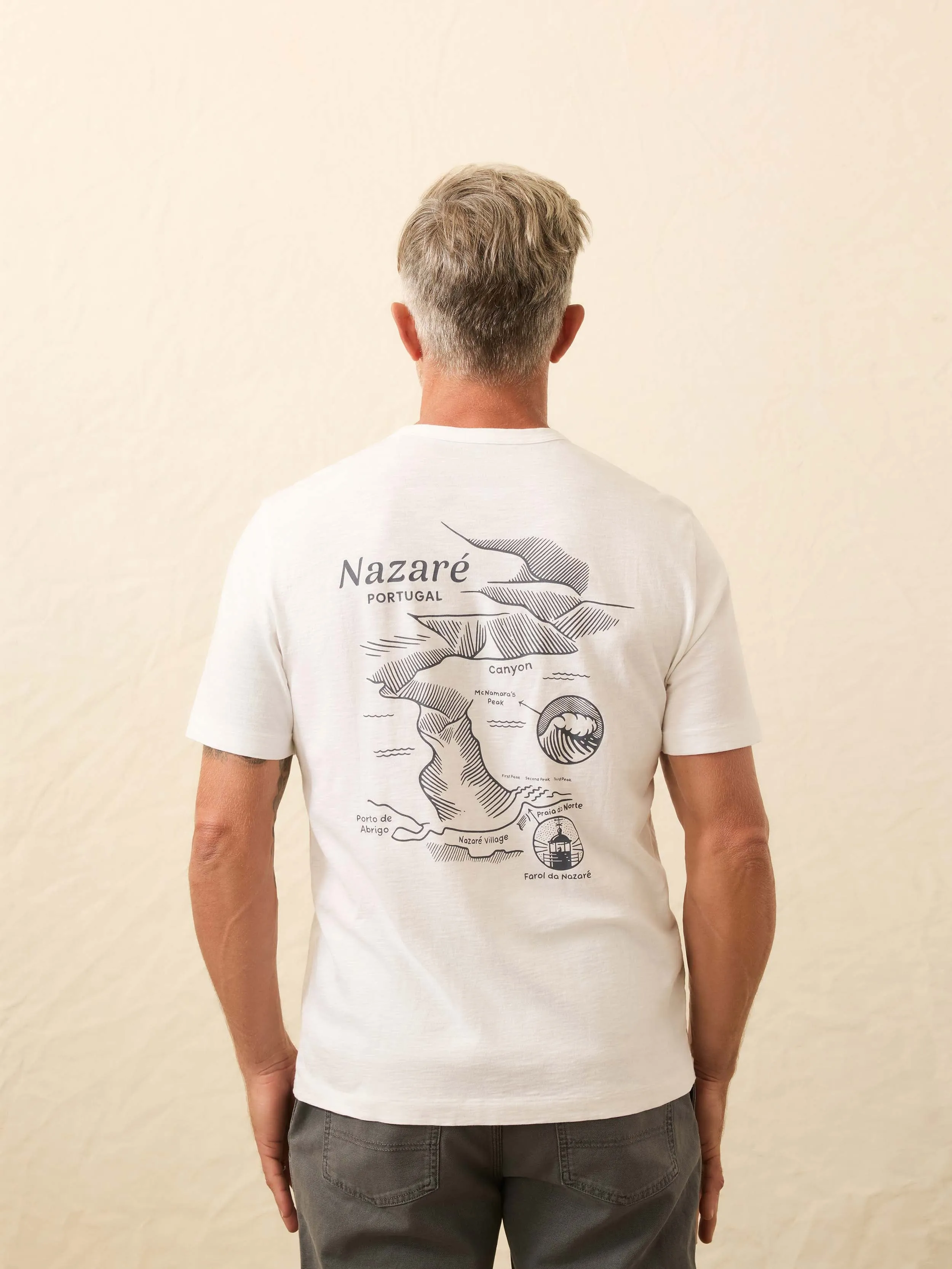 Nazare Sunwashed Pocket Tee - White sold by Faherty product image thumbnail 2