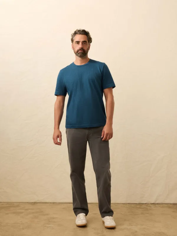 Sunwashed Regenerative Tee - Ocean Storm sold by Faherty