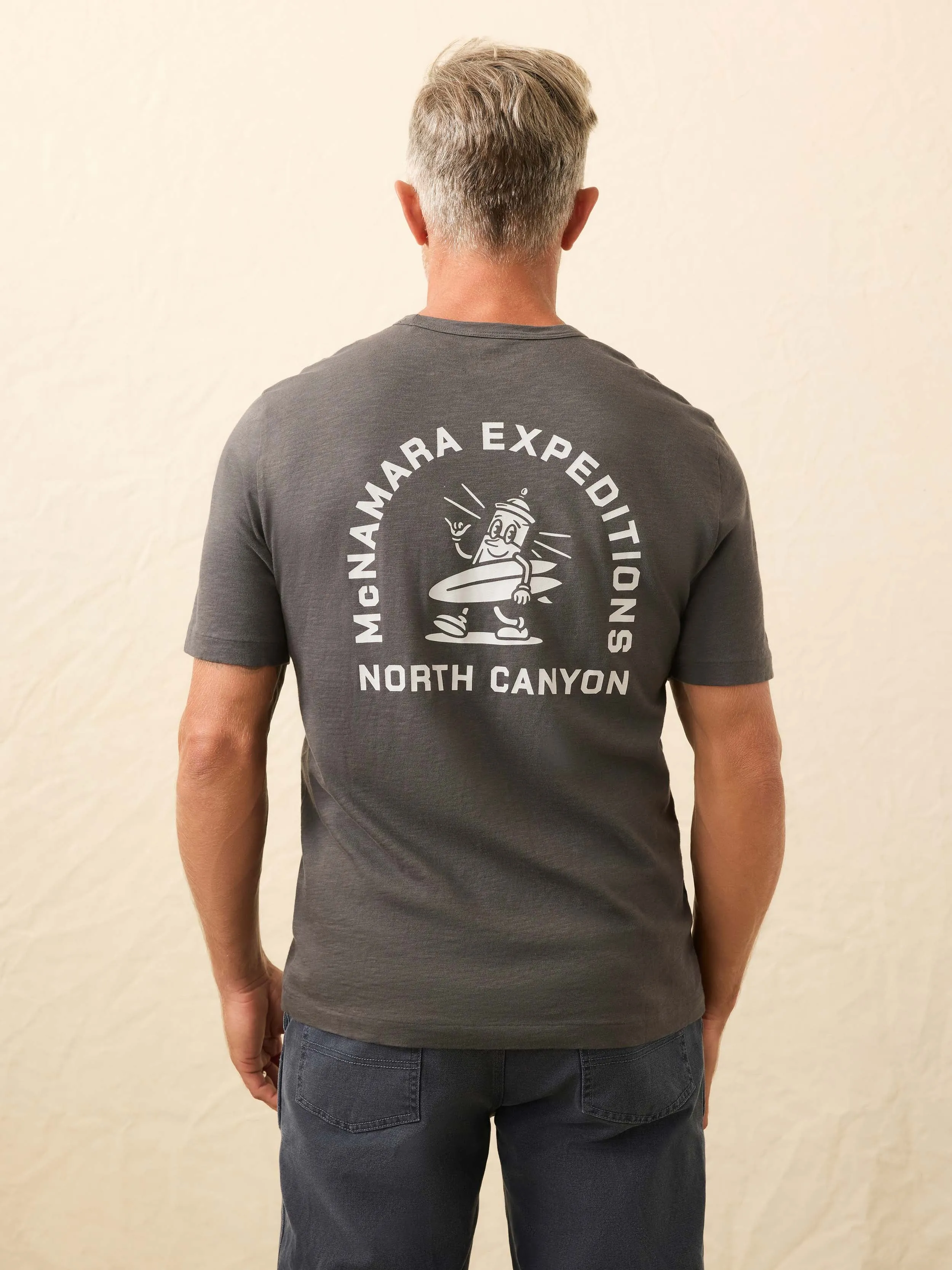 Nazare Sunwashed Tee - Graphite sold by Faherty product image thumbnail 2