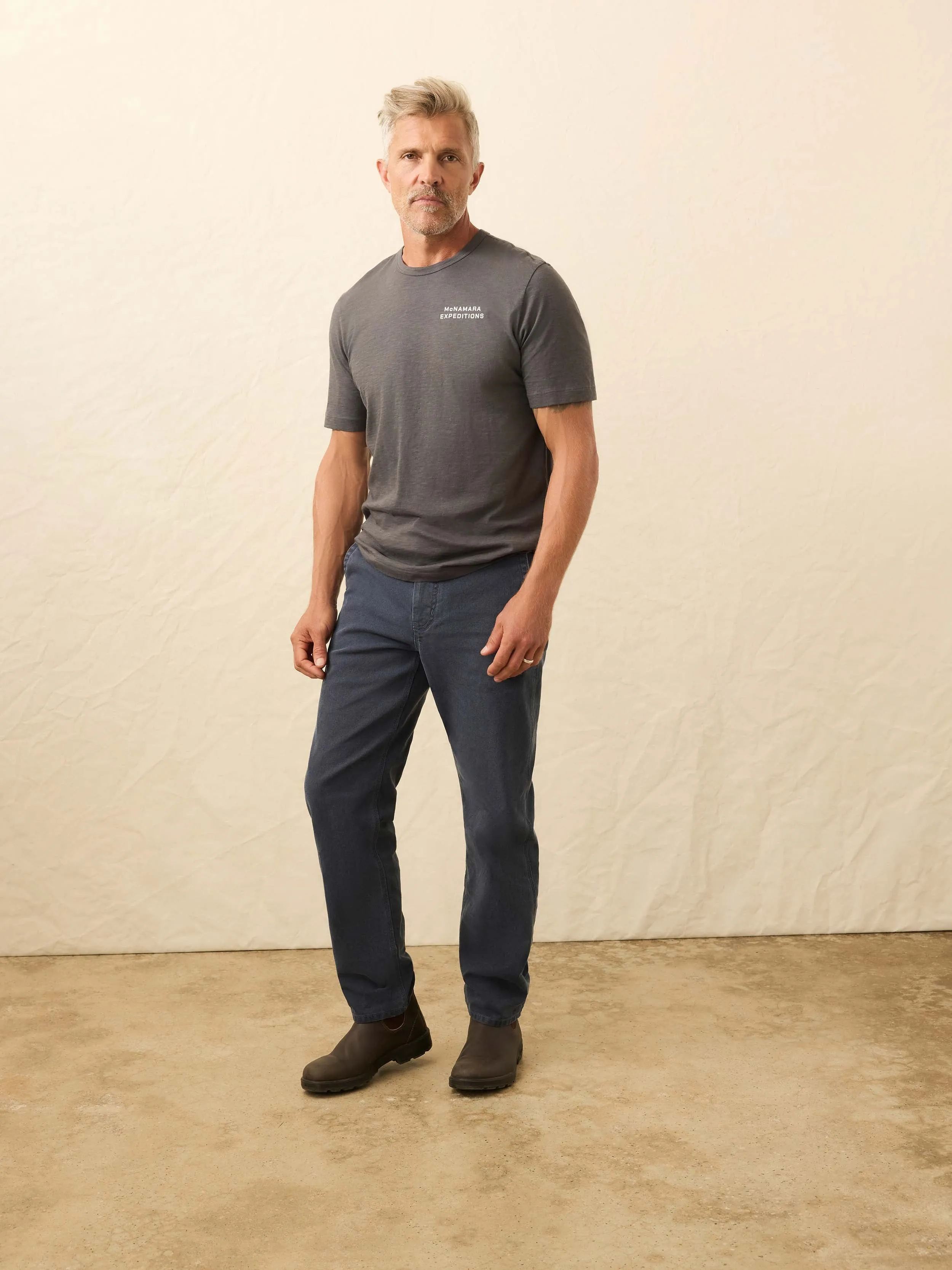 Nazare Sunwashed Tee - Graphite sold by Faherty product image thumbnail 3