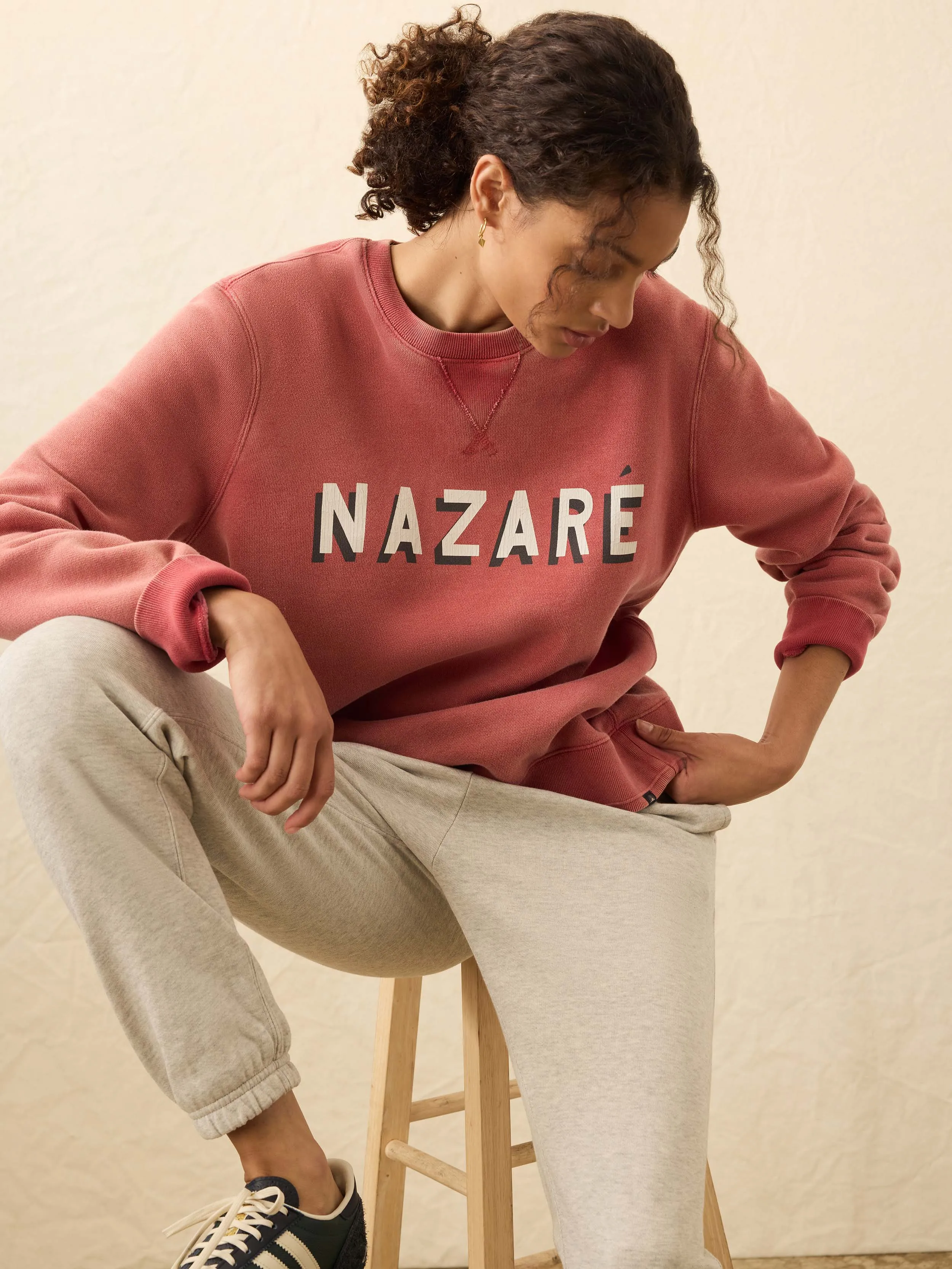 Winter Swell Crewneck Sweatshirt - Lighthouse Red sold by Faherty product image thumbnail 2