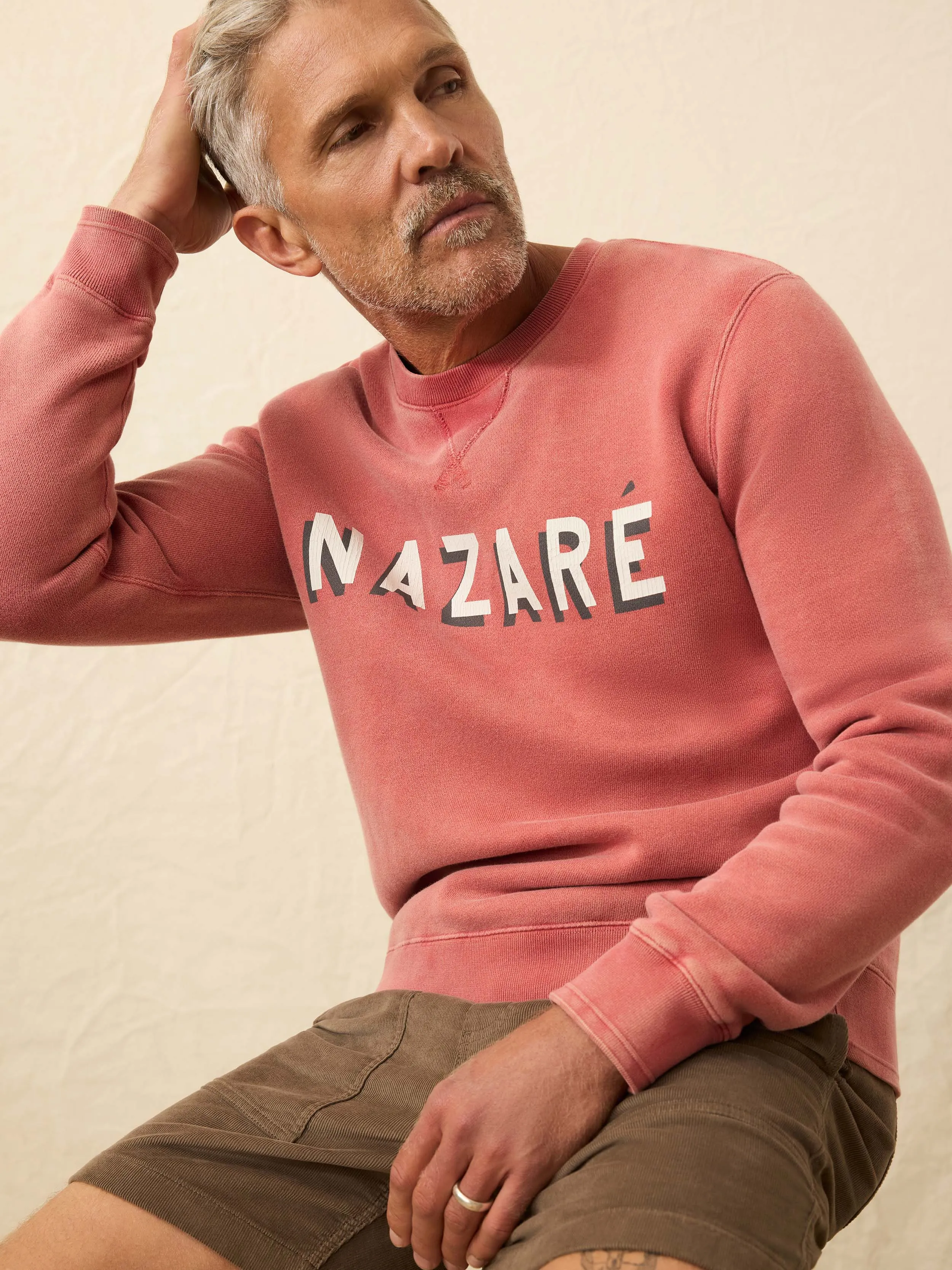 Winter Swell Crewneck Sweatshirt - Lighthouse Red sold by Faherty product image thumbnail 3