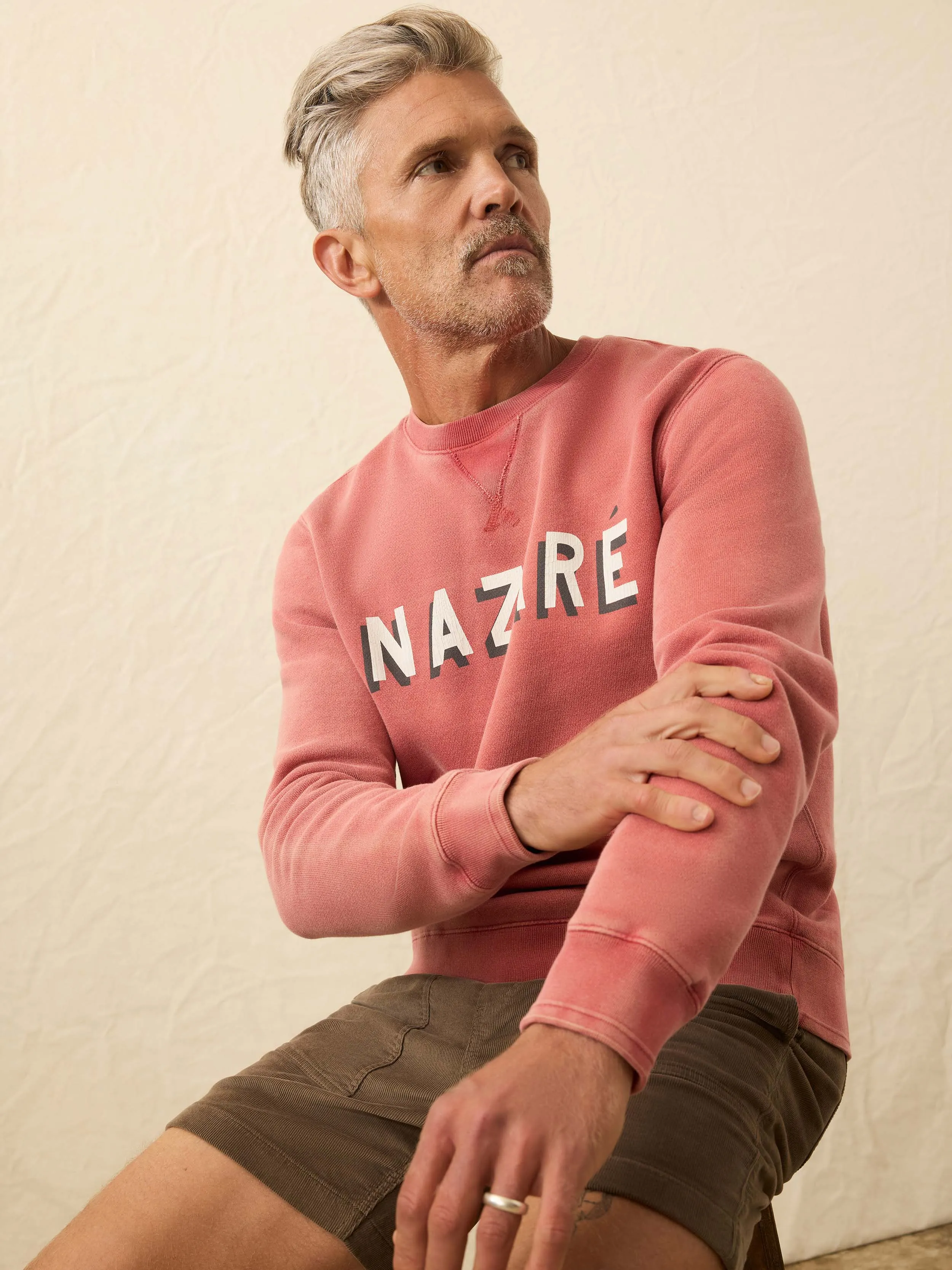 Winter Swell Crewneck Sweatshirt - Lighthouse Red sold by Faherty