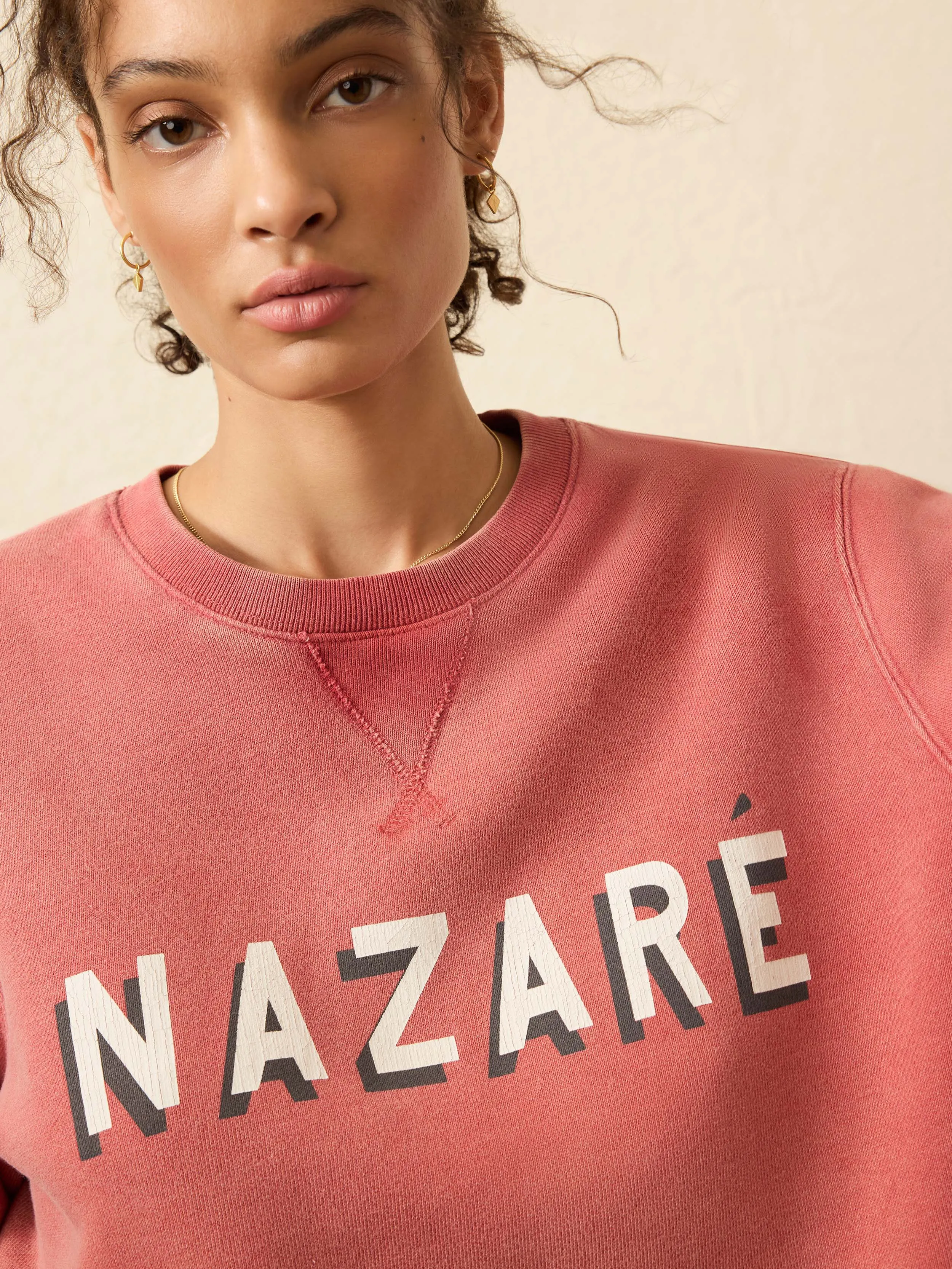 Winter Swell Crewneck Sweatshirt - Lighthouse Red sold by Faherty product image thumbnail 4