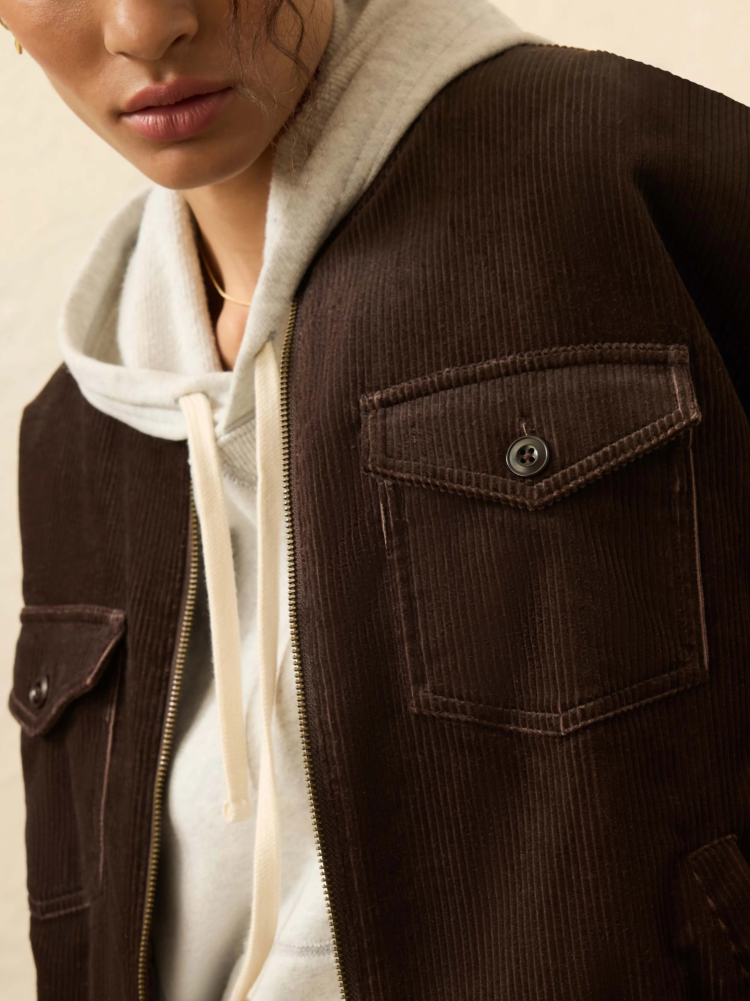 Heritage Cord Jacket - Chocolate Brown sold by Faherty product image thumbnail 2
