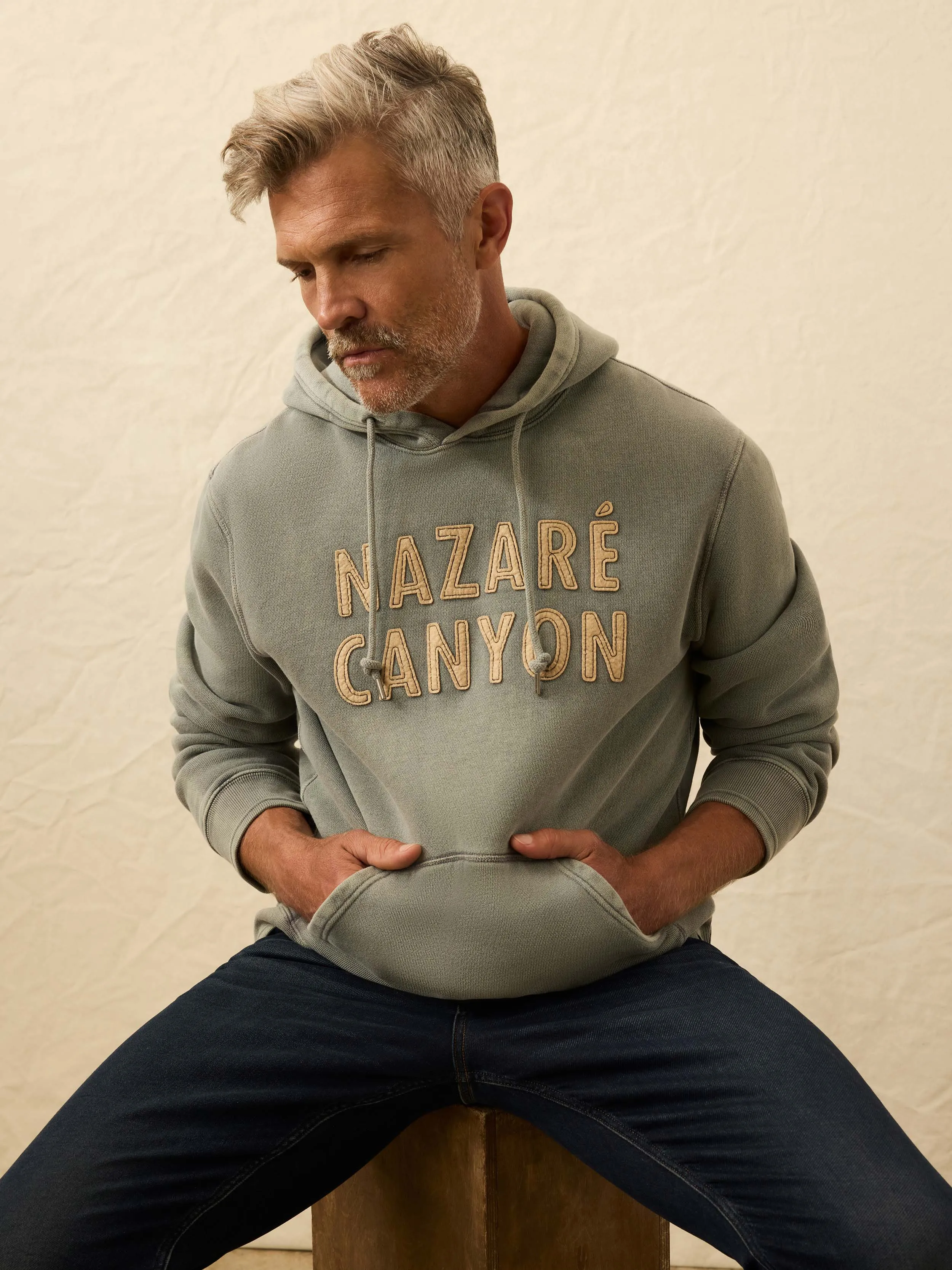 Winter Swell Popover Hoodie - Charcoal Canyon sold by Faherty product image thumbnail 5