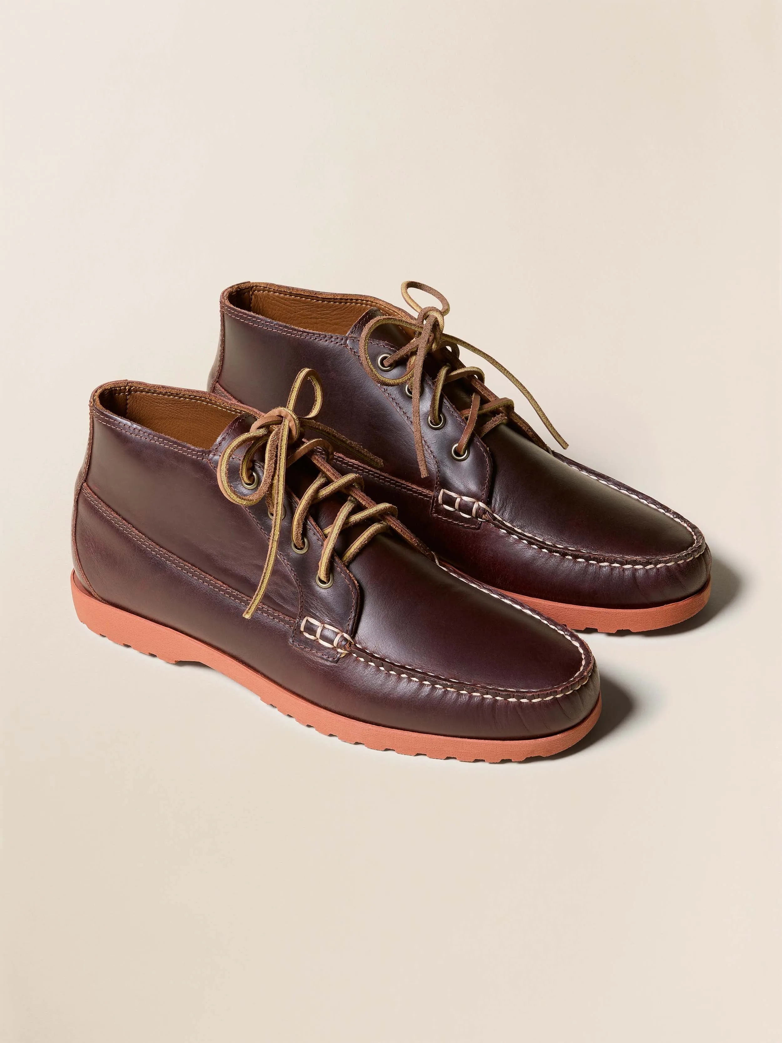 Faherty x Quoddy Telos Chukka - Brown Chromexcel sold by Faherty