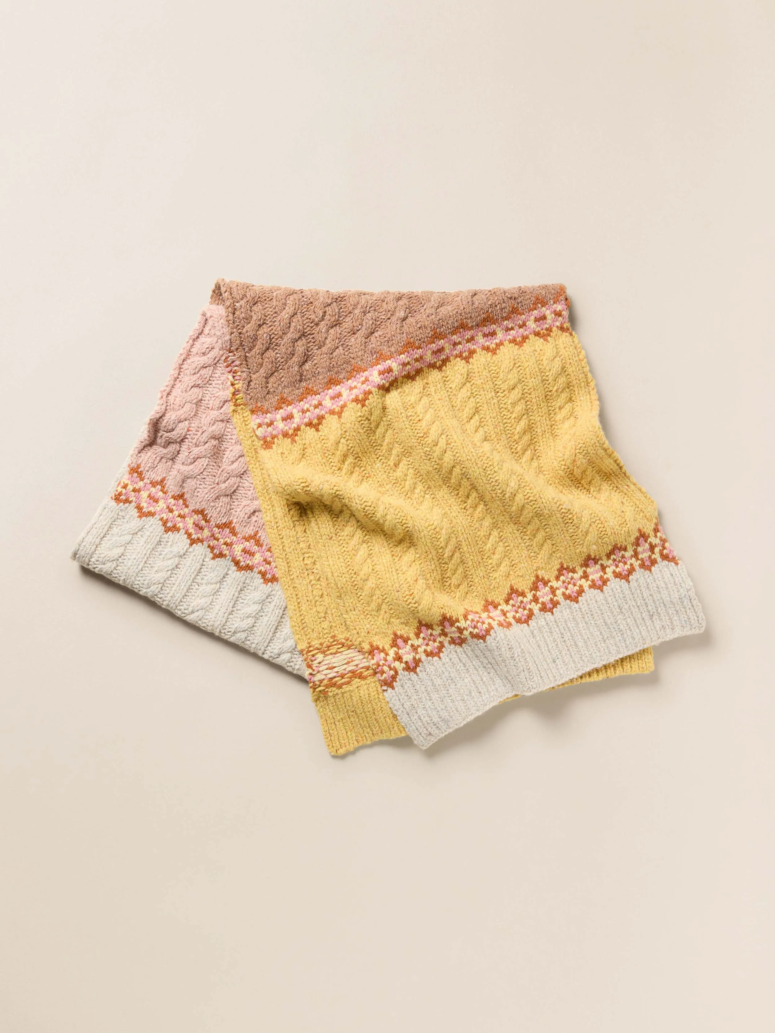Highland Fairisle Scarf - Haze sold by Faherty