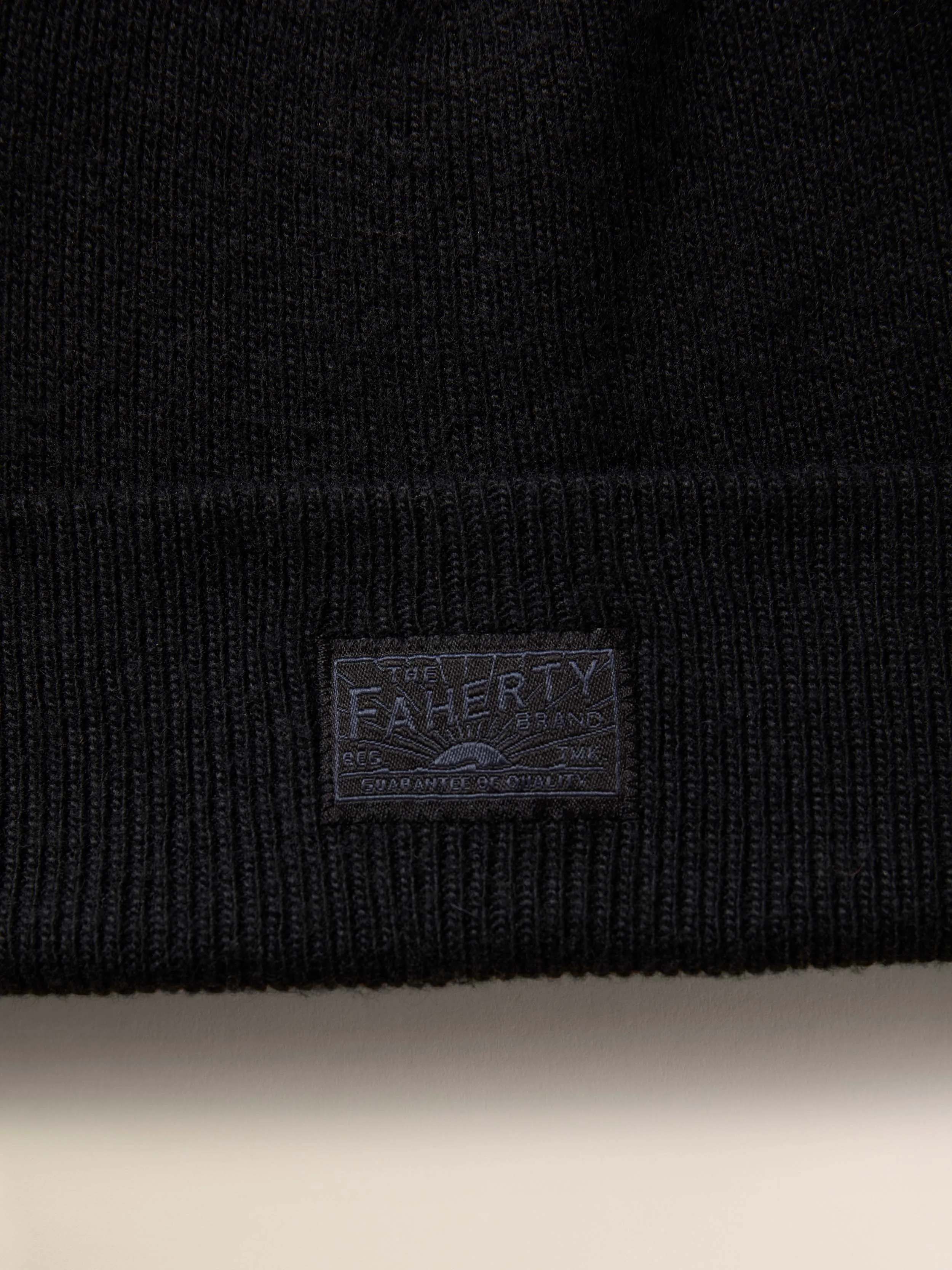 Faherty Essential Beanie - Black sold by Faherty product image thumbnail 3